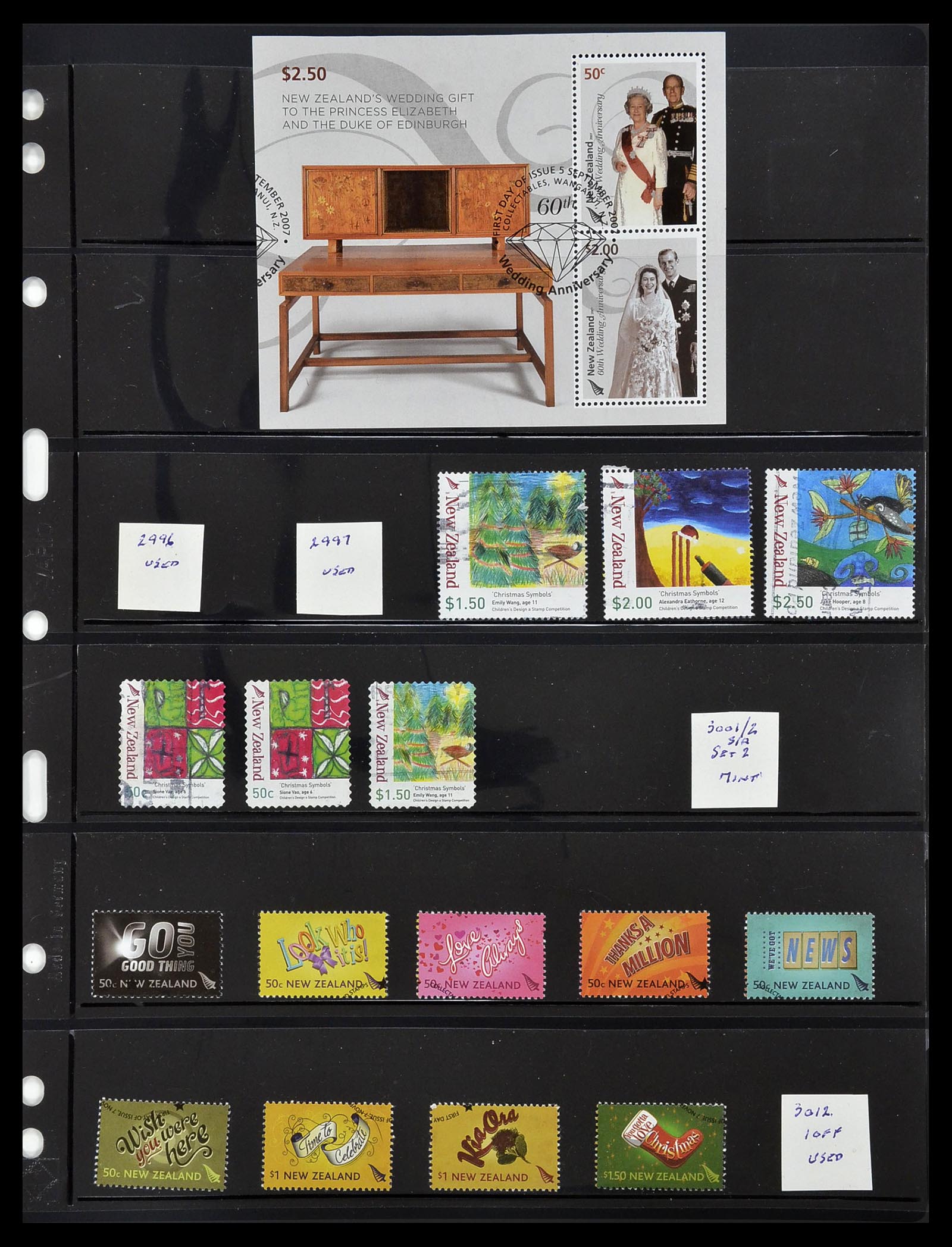 34210 298 - Postzegelverzameling 34210 Nieuw Zeeland 1870-2010.