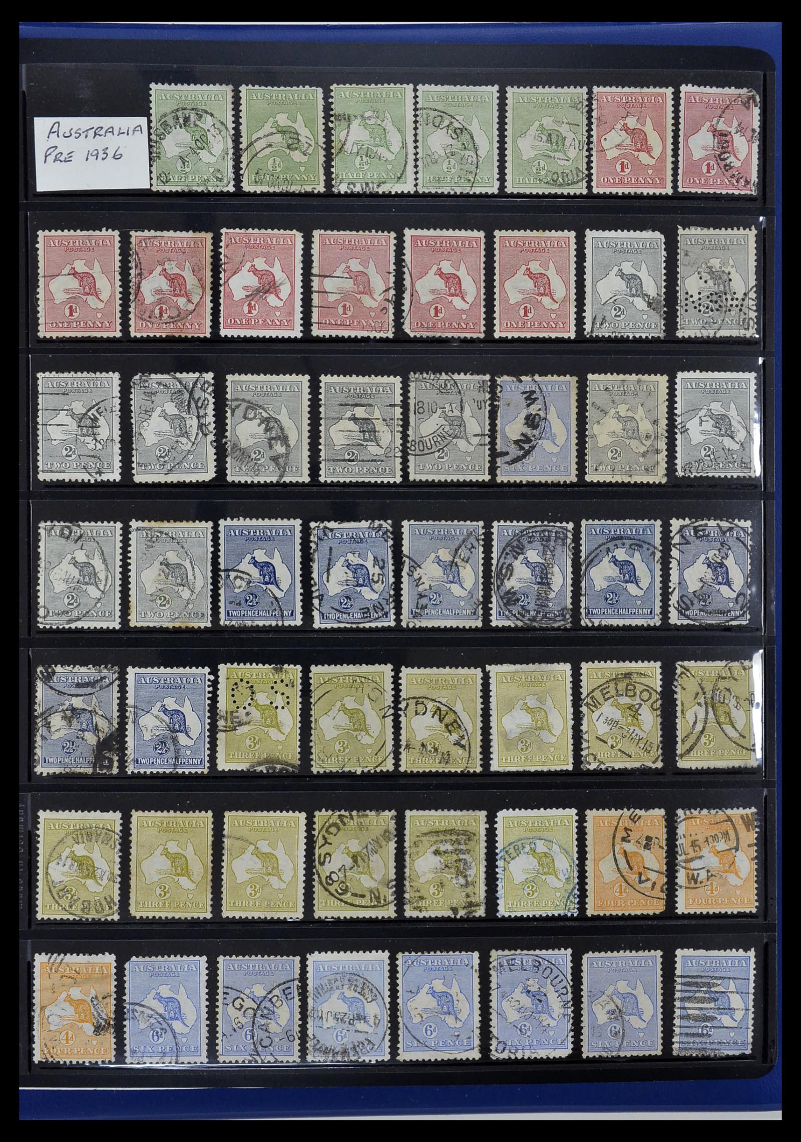 34211 001 - Postzegelverzameling 34211 Australië 1913-2010.