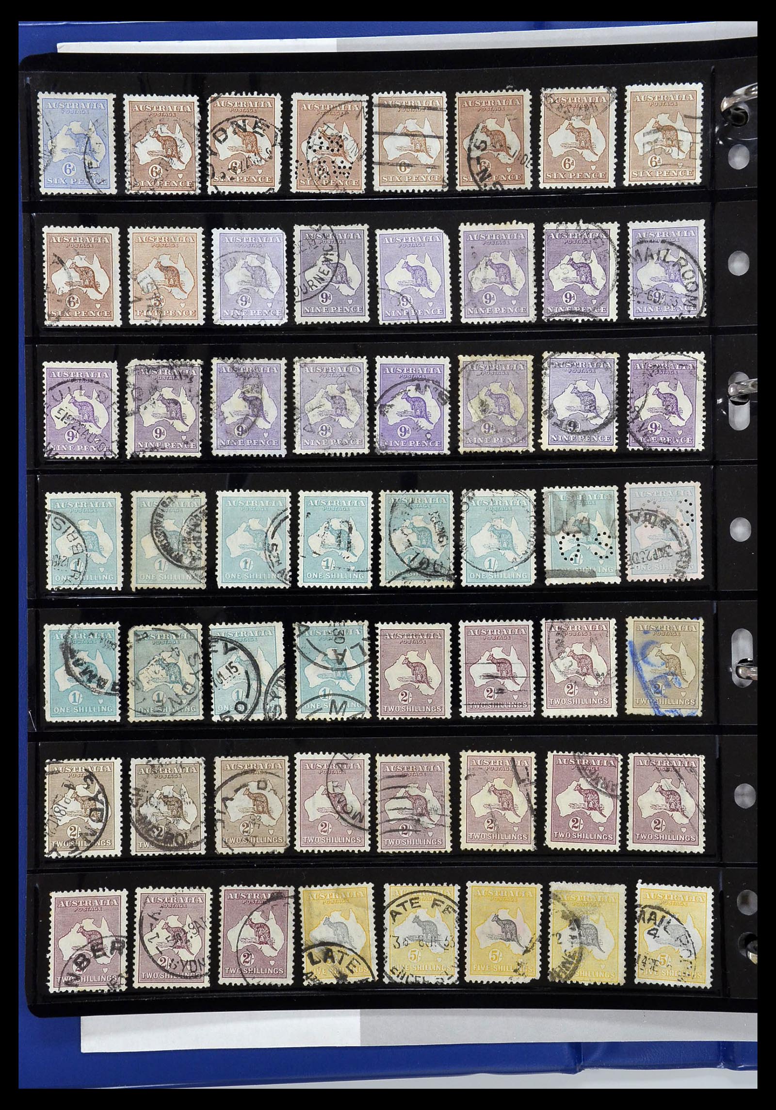 34211 002 - Postzegelverzameling 34211 Australië 1913-2010.