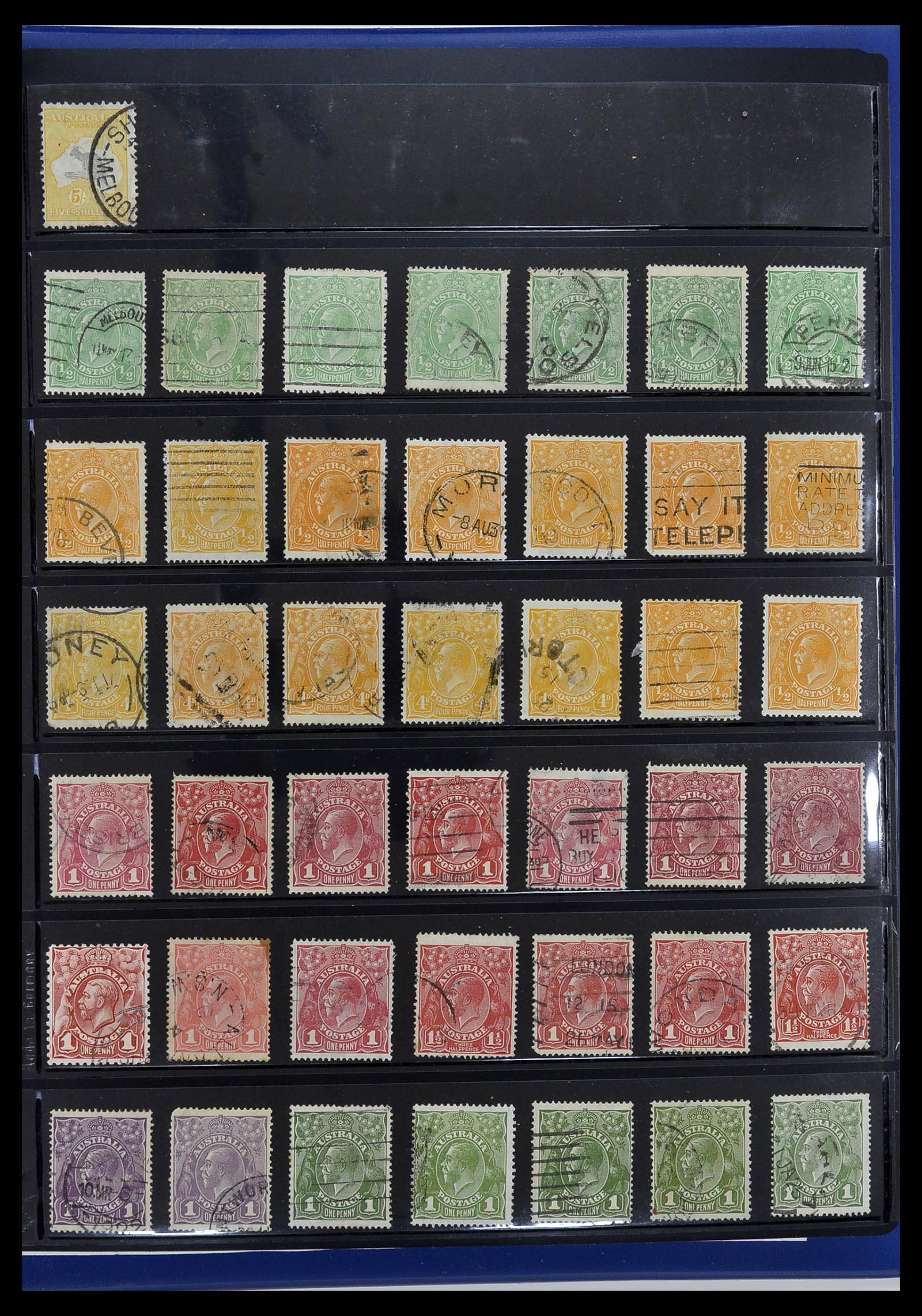 34211 003 - Postzegelverzameling 34211 Australië 1913-2010.