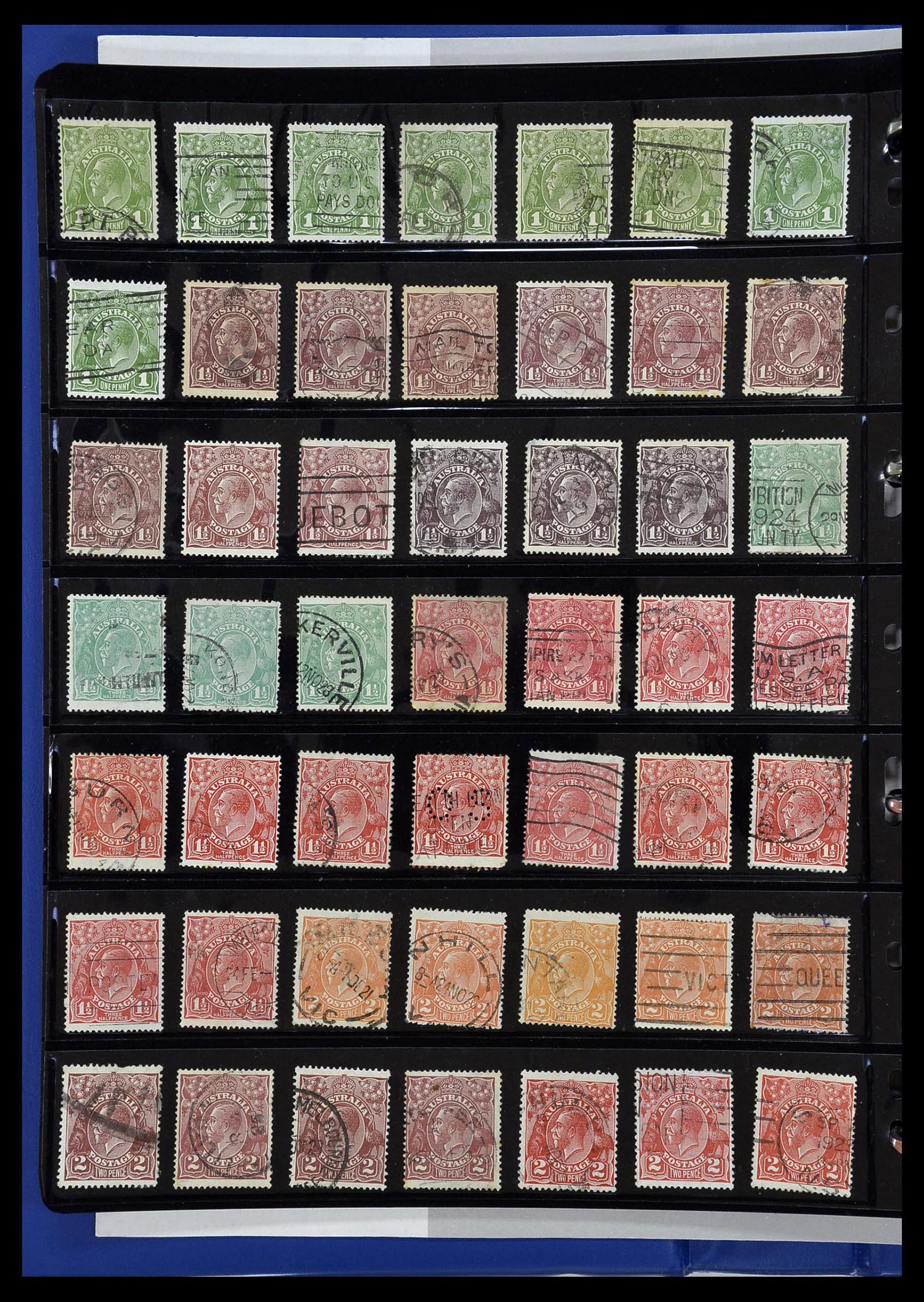 34211 004 - Postzegelverzameling 34211 Australië 1913-2010.