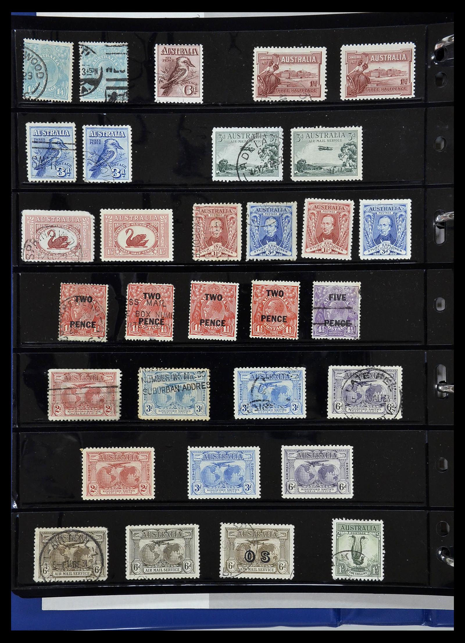 34211 006 - Postzegelverzameling 34211 Australië 1913-2010.