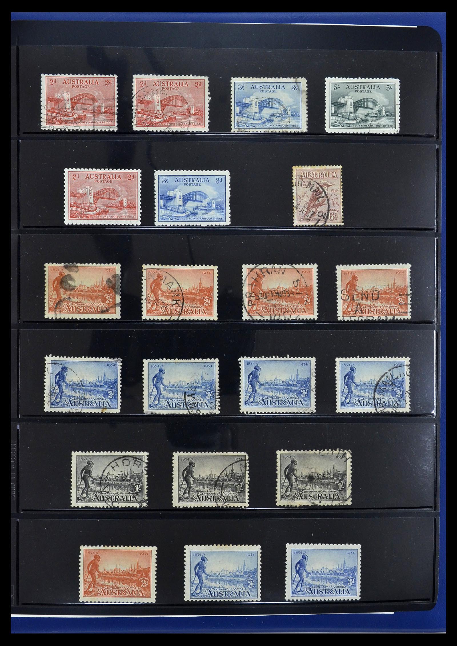 34211 007 - Postzegelverzameling 34211 Australië 1913-2010.