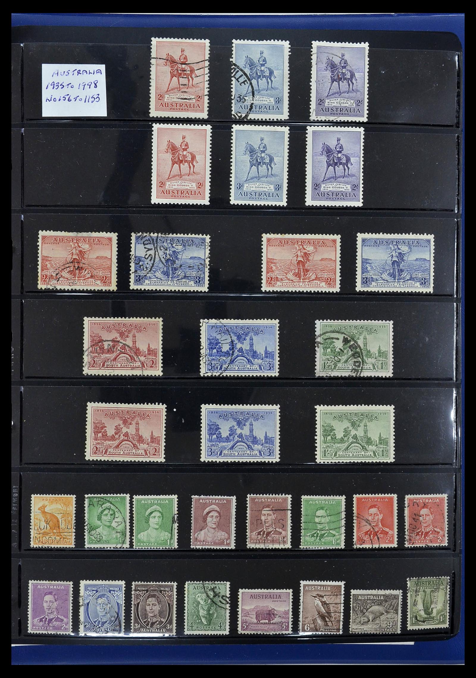 34211 009 - Postzegelverzameling 34211 Australië 1913-2010.