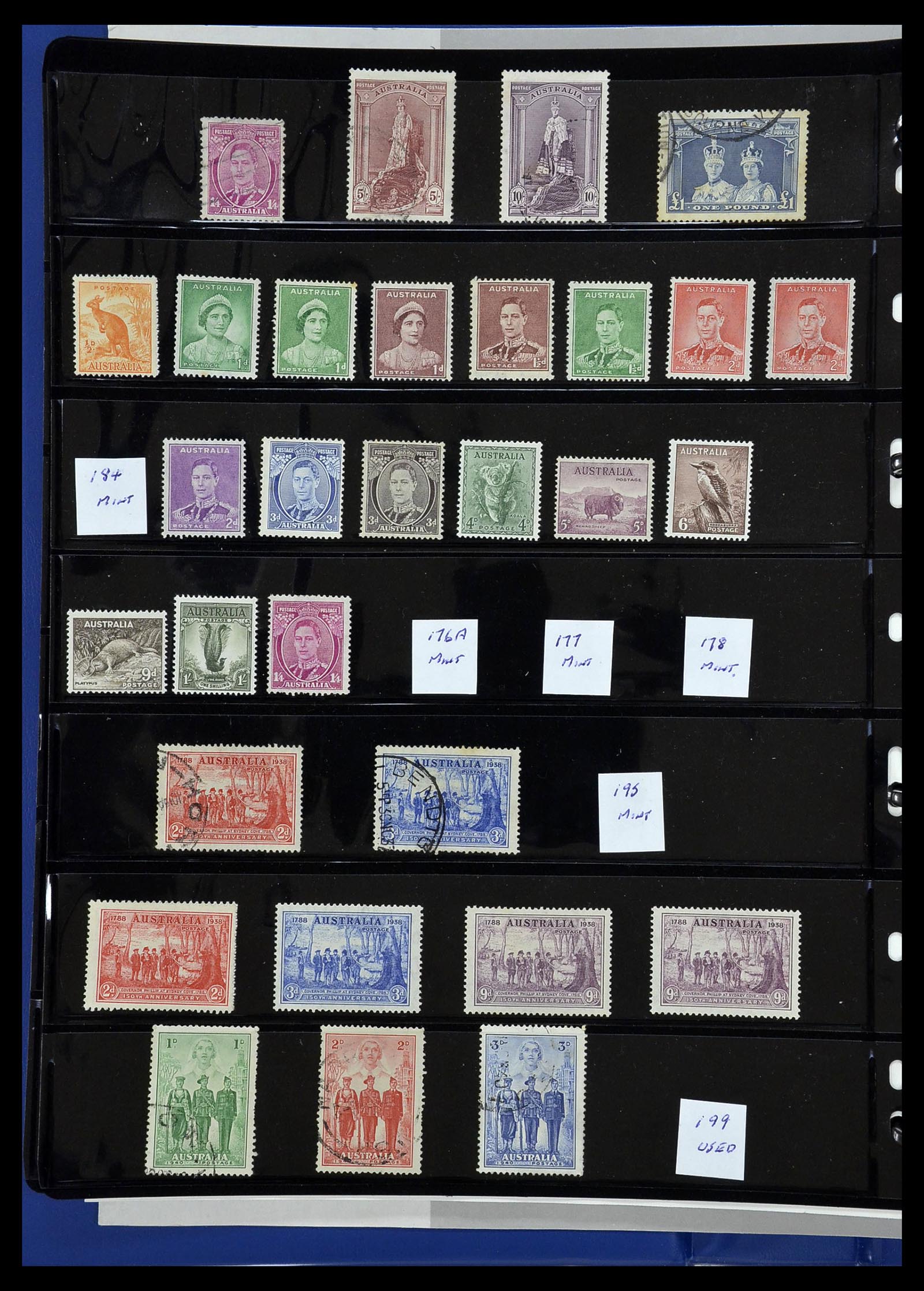 34211 010 - Postzegelverzameling 34211 Australië 1913-2010.