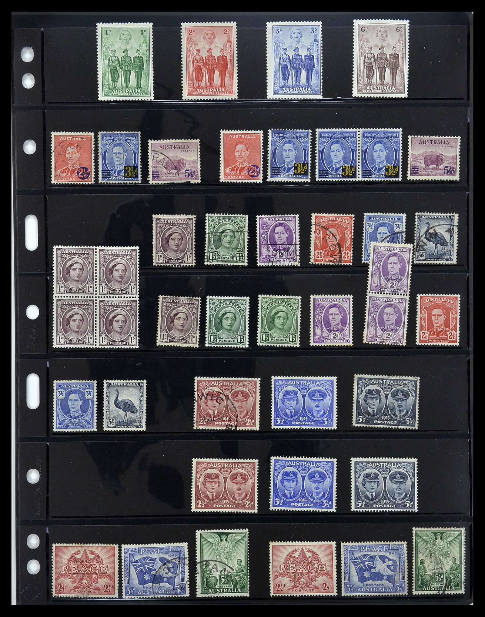 34211 011 - Postzegelverzameling 34211 Australië 1913-2010.