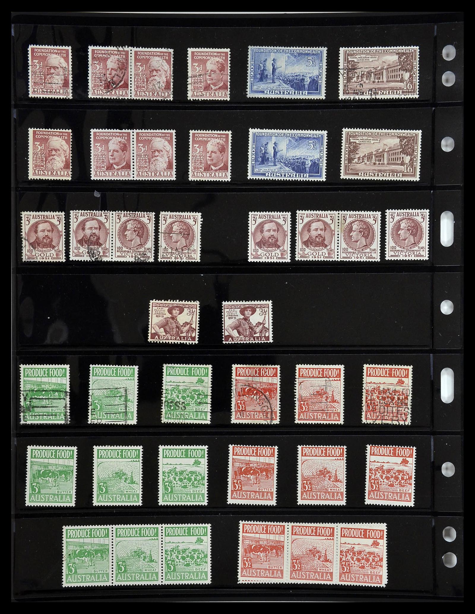 34211 014 - Postzegelverzameling 34211 Australië 1913-2010.
