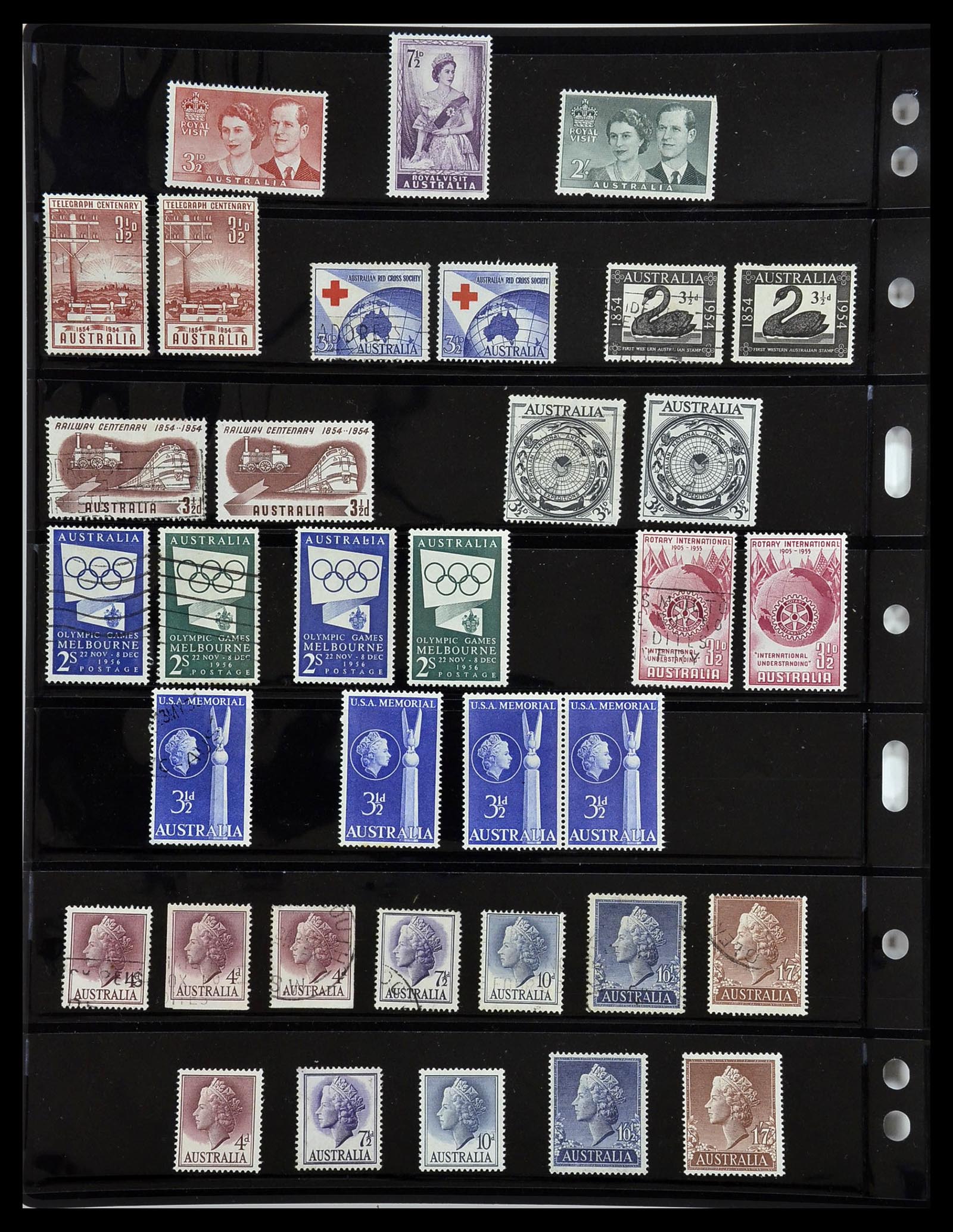 34211 016 - Postzegelverzameling 34211 Australië 1913-2010.