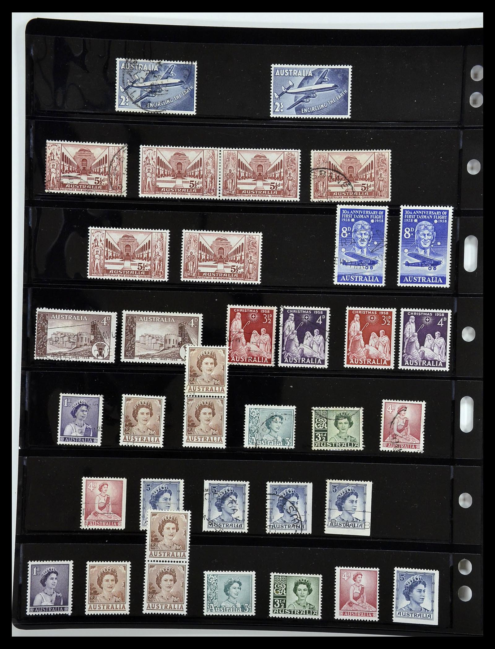 34211 018 - Postzegelverzameling 34211 Australië 1913-2010.