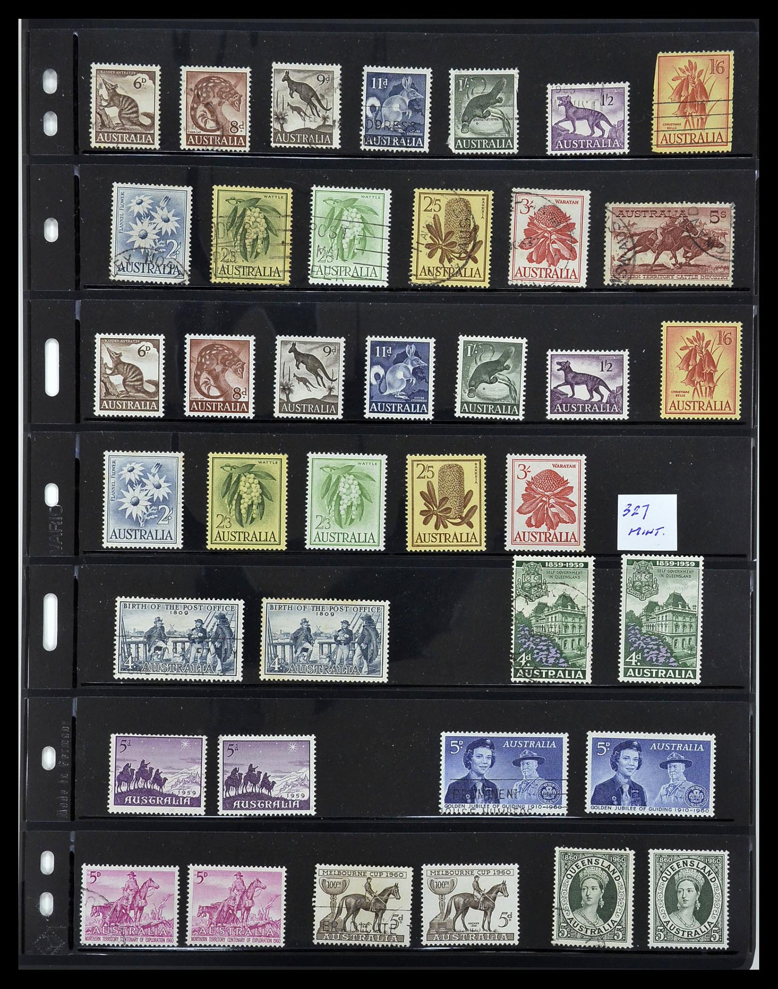 34211 019 - Postzegelverzameling 34211 Australië 1913-2010.
