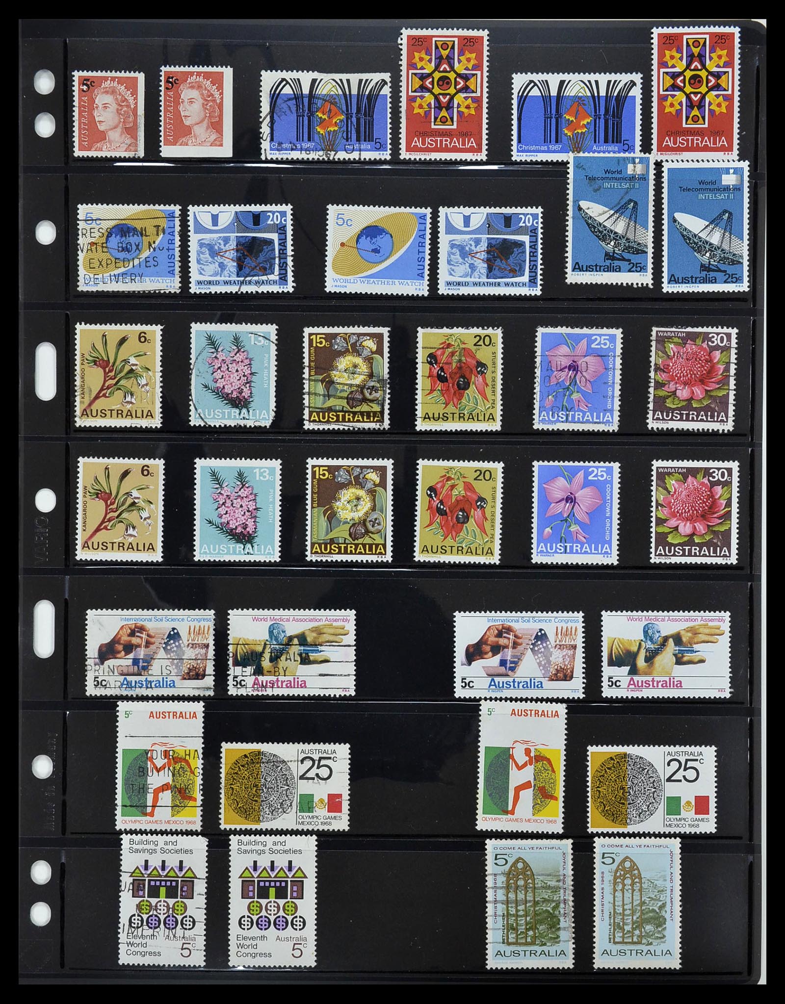 34211 025 - Postzegelverzameling 34211 Australië 1913-2010.