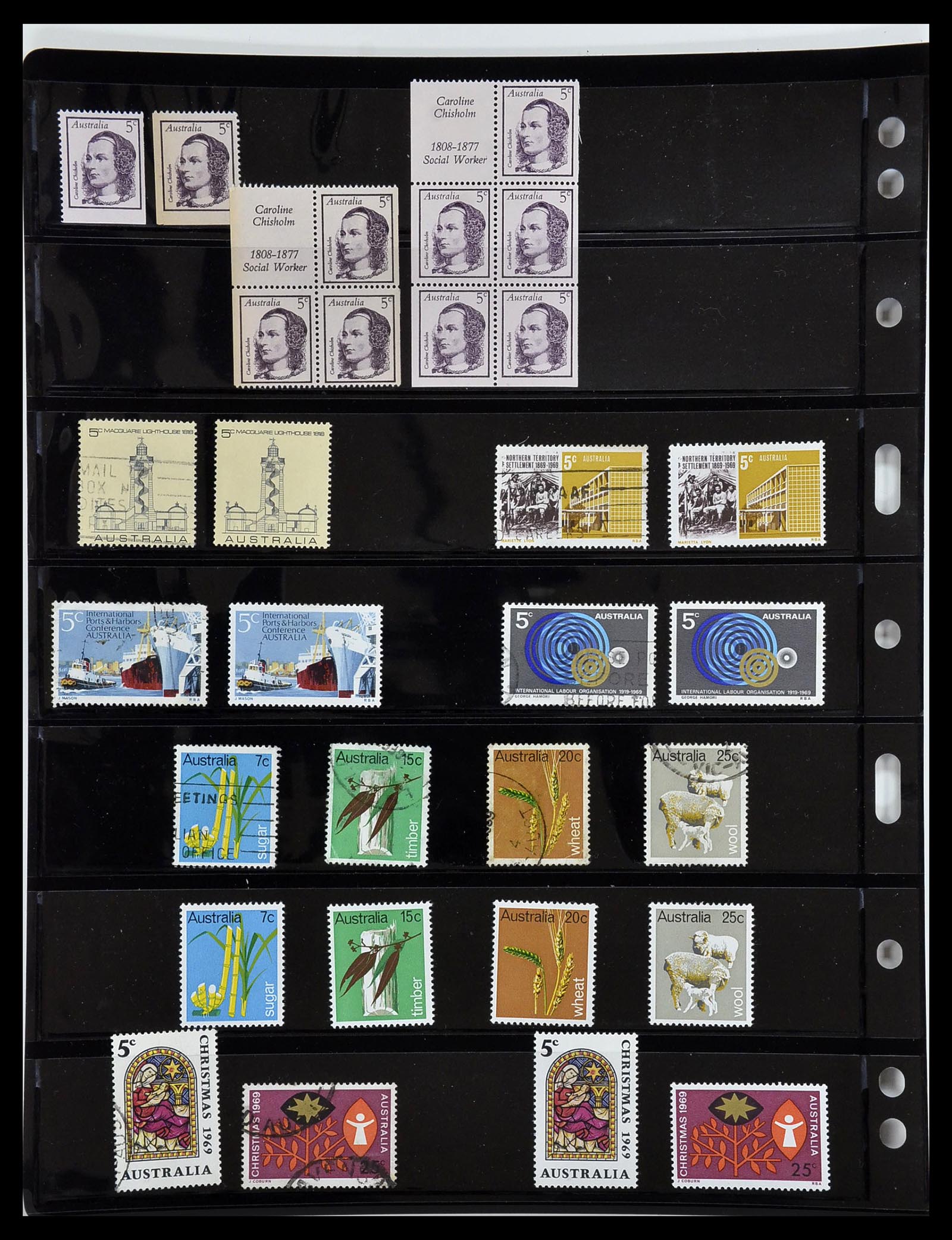 34211 028 - Postzegelverzameling 34211 Australië 1913-2010.
