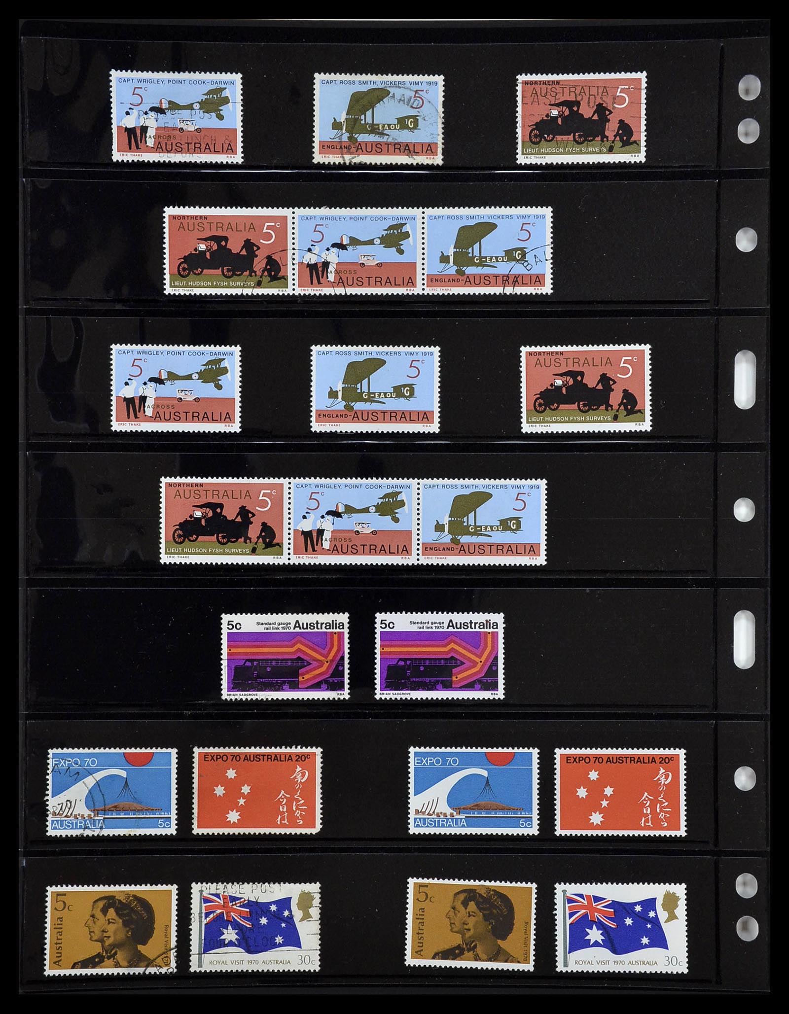 34211 030 - Postzegelverzameling 34211 Australië 1913-2010.