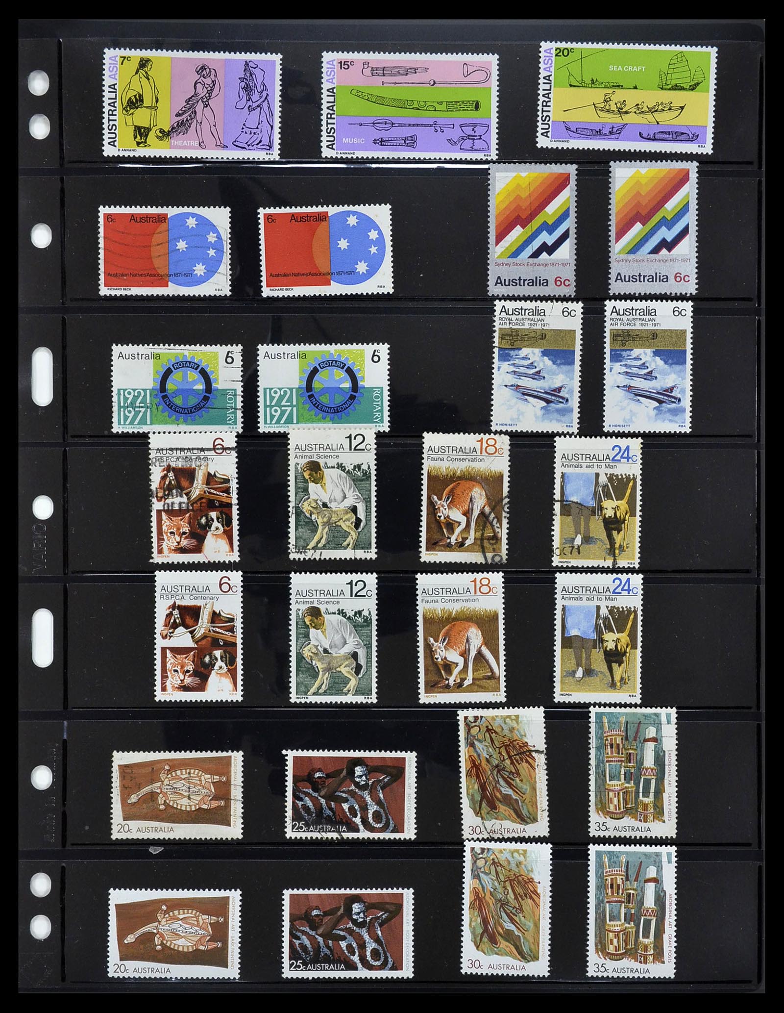 34211 035 - Postzegelverzameling 34211 Australië 1913-2010.