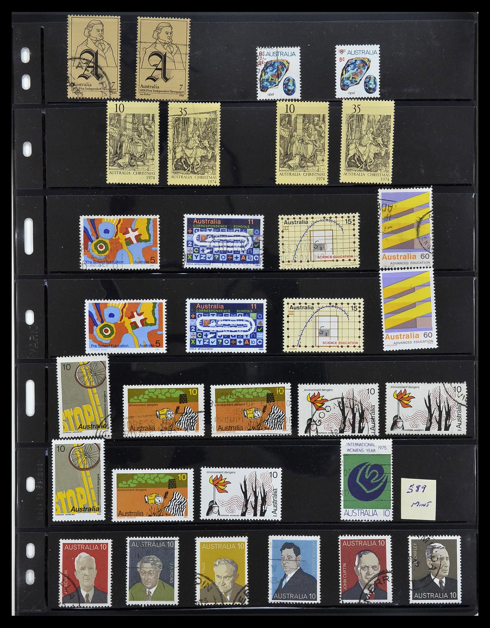 34211 043 - Postzegelverzameling 34211 Australië 1913-2010.