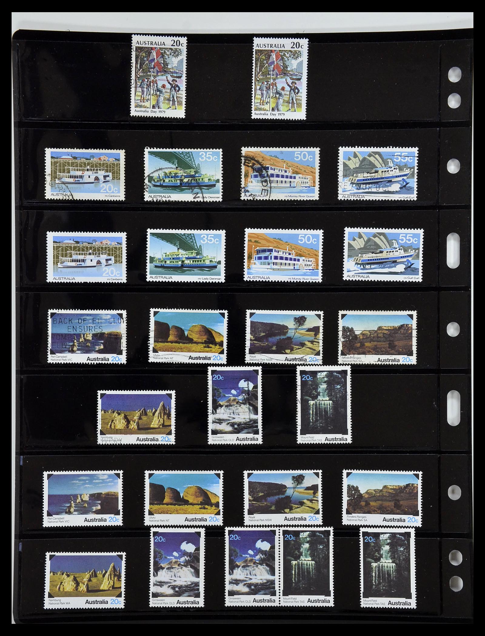 34211 054 - Postzegelverzameling 34211 Australië 1913-2010.