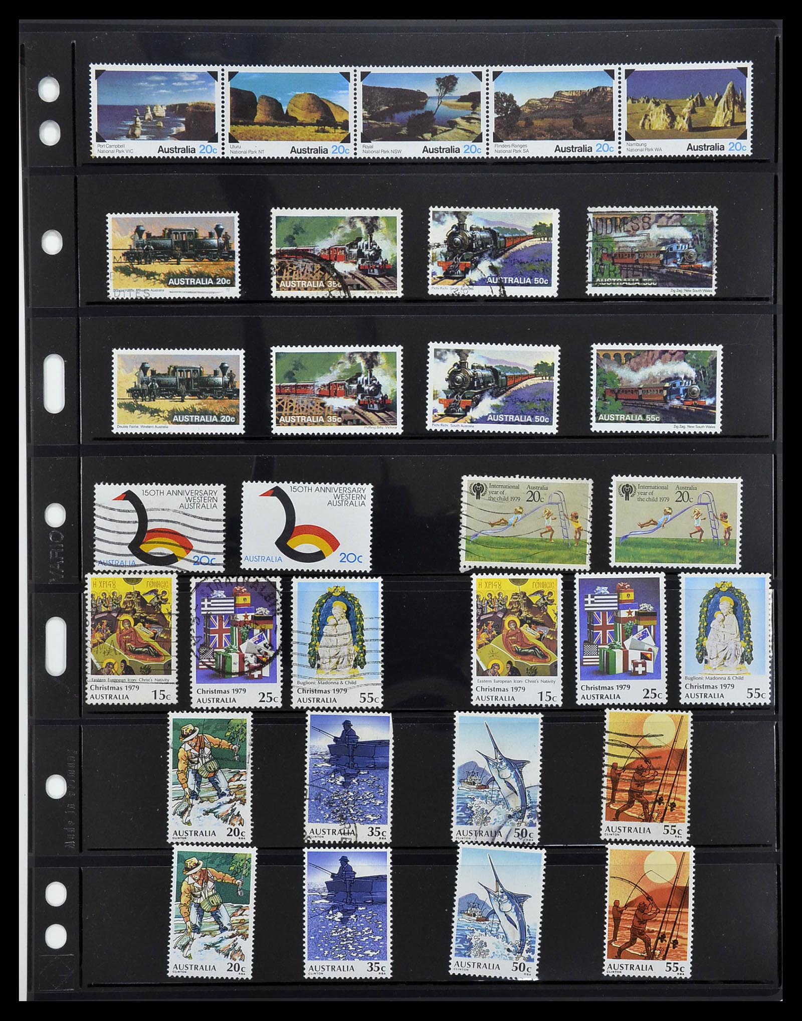 34211 055 - Postzegelverzameling 34211 Australië 1913-2010.