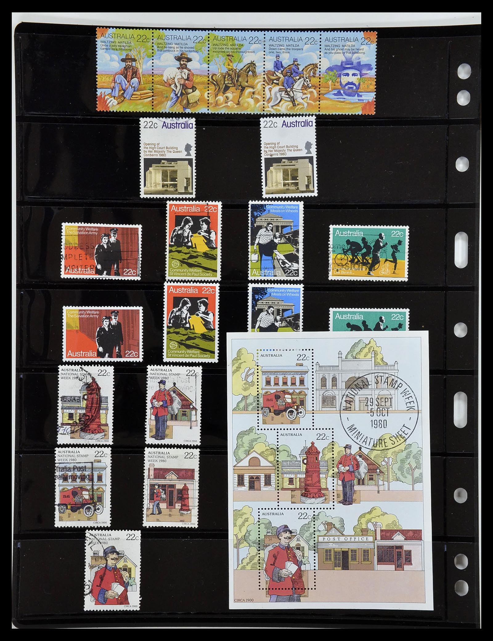 34211 058 - Postzegelverzameling 34211 Australië 1913-2010.