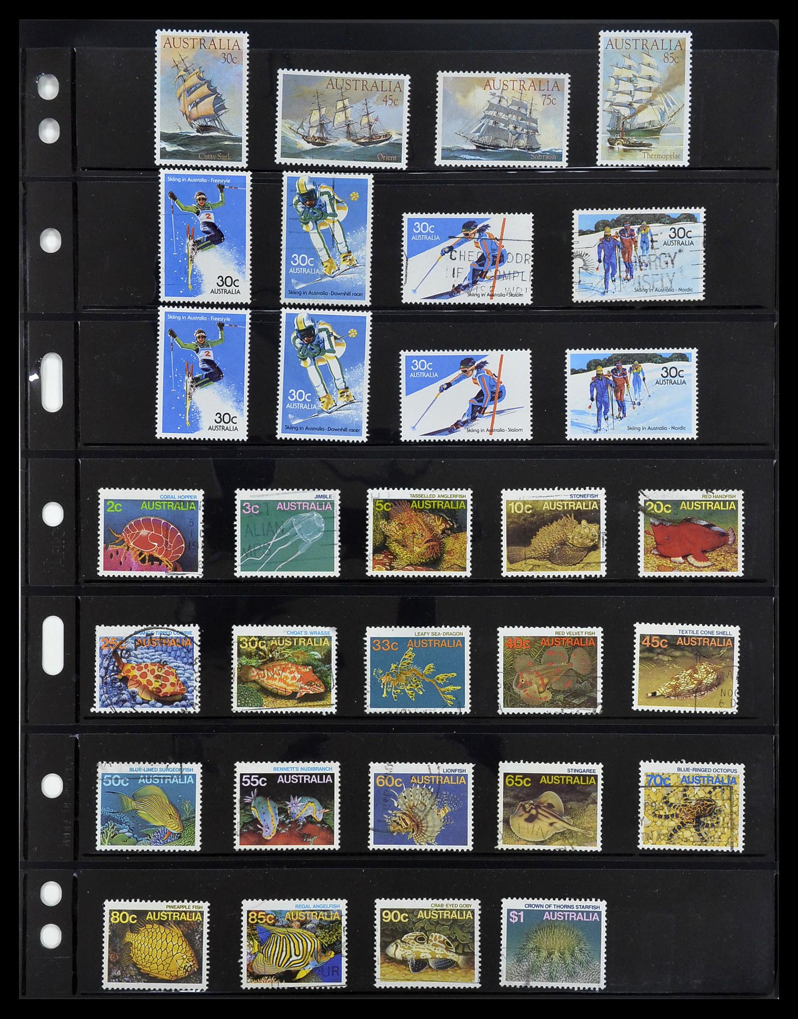 34211 071 - Postzegelverzameling 34211 Australië 1913-2010.