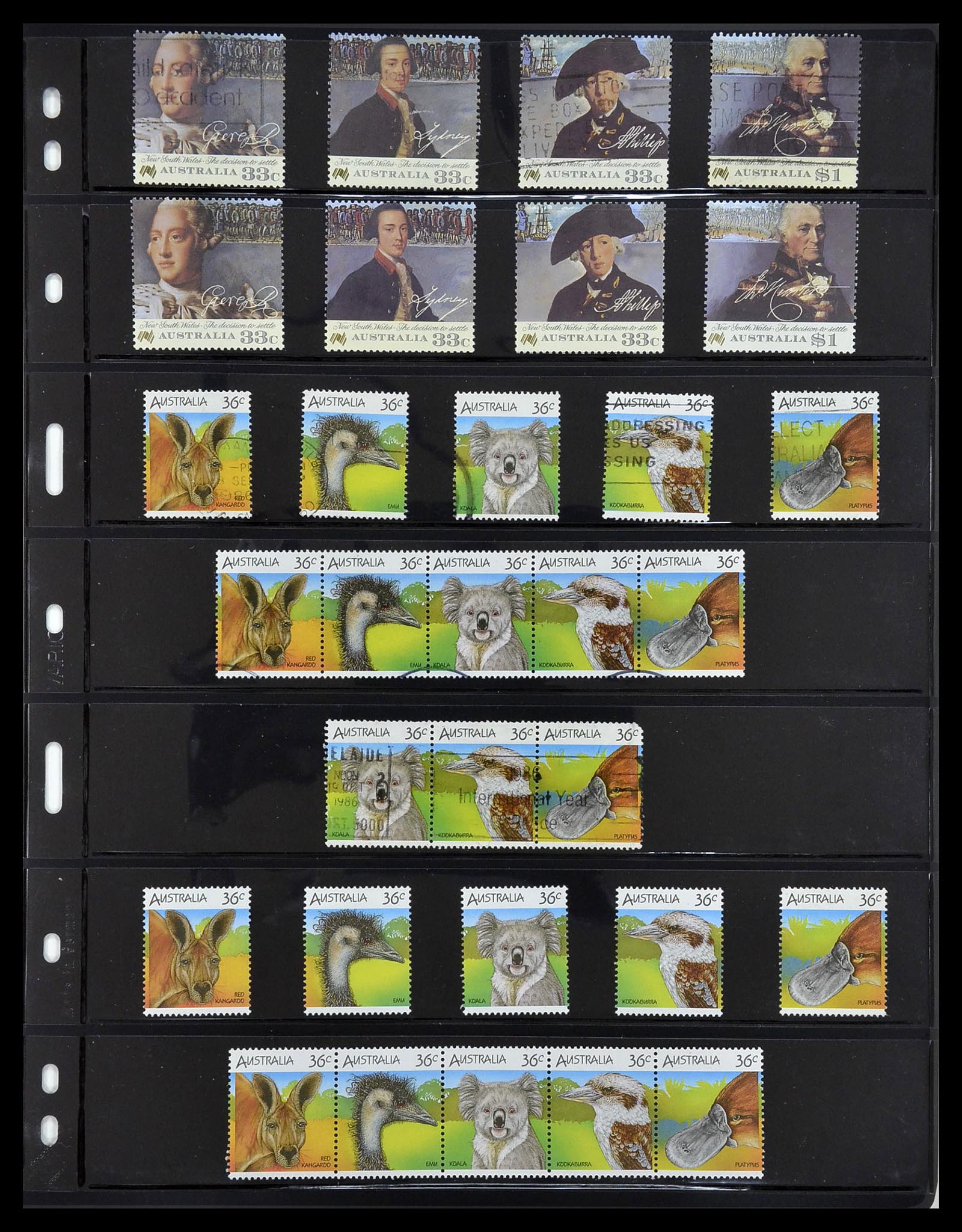34211 081 - Postzegelverzameling 34211 Australië 1913-2010.