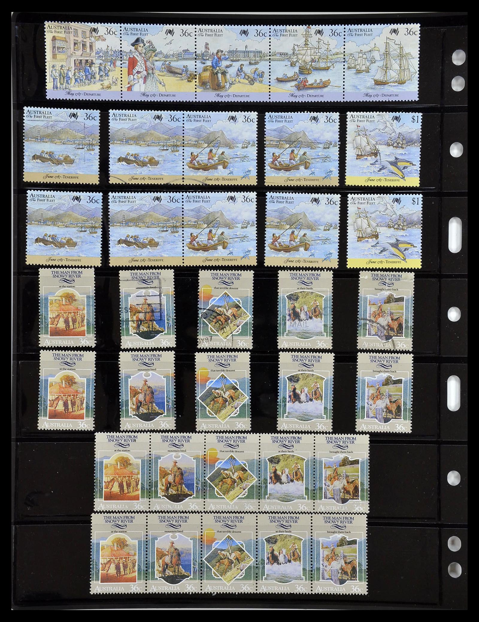 34211 086 - Postzegelverzameling 34211 Australië 1913-2010.