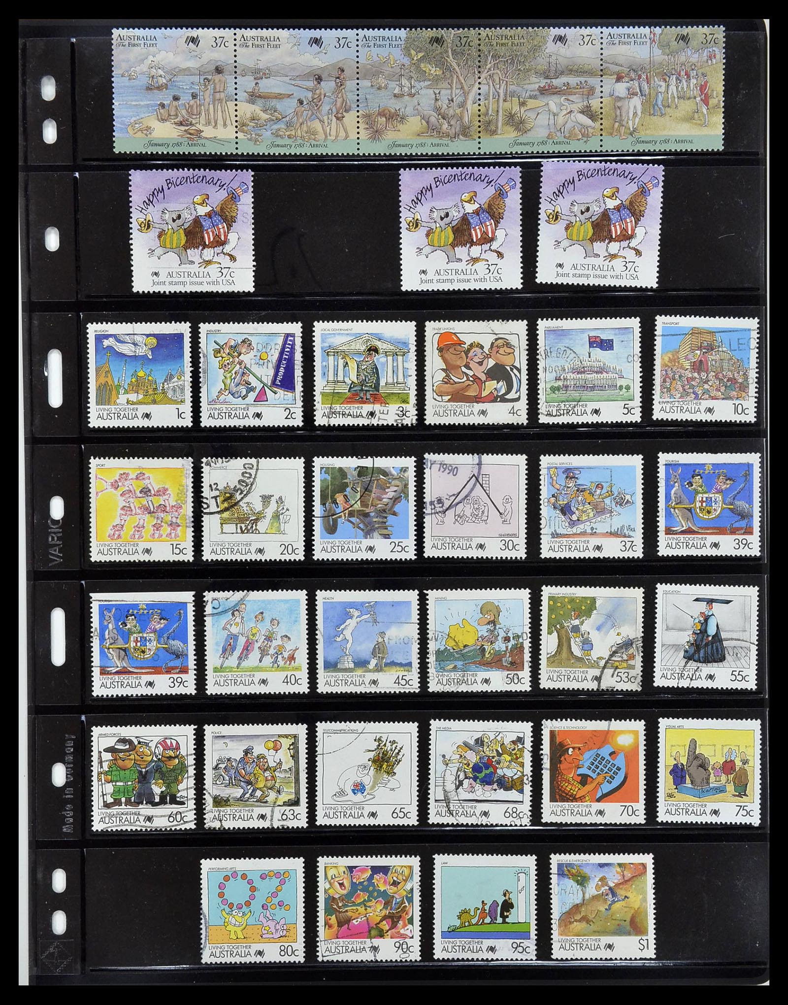 34211 091 - Postzegelverzameling 34211 Australië 1913-2010.