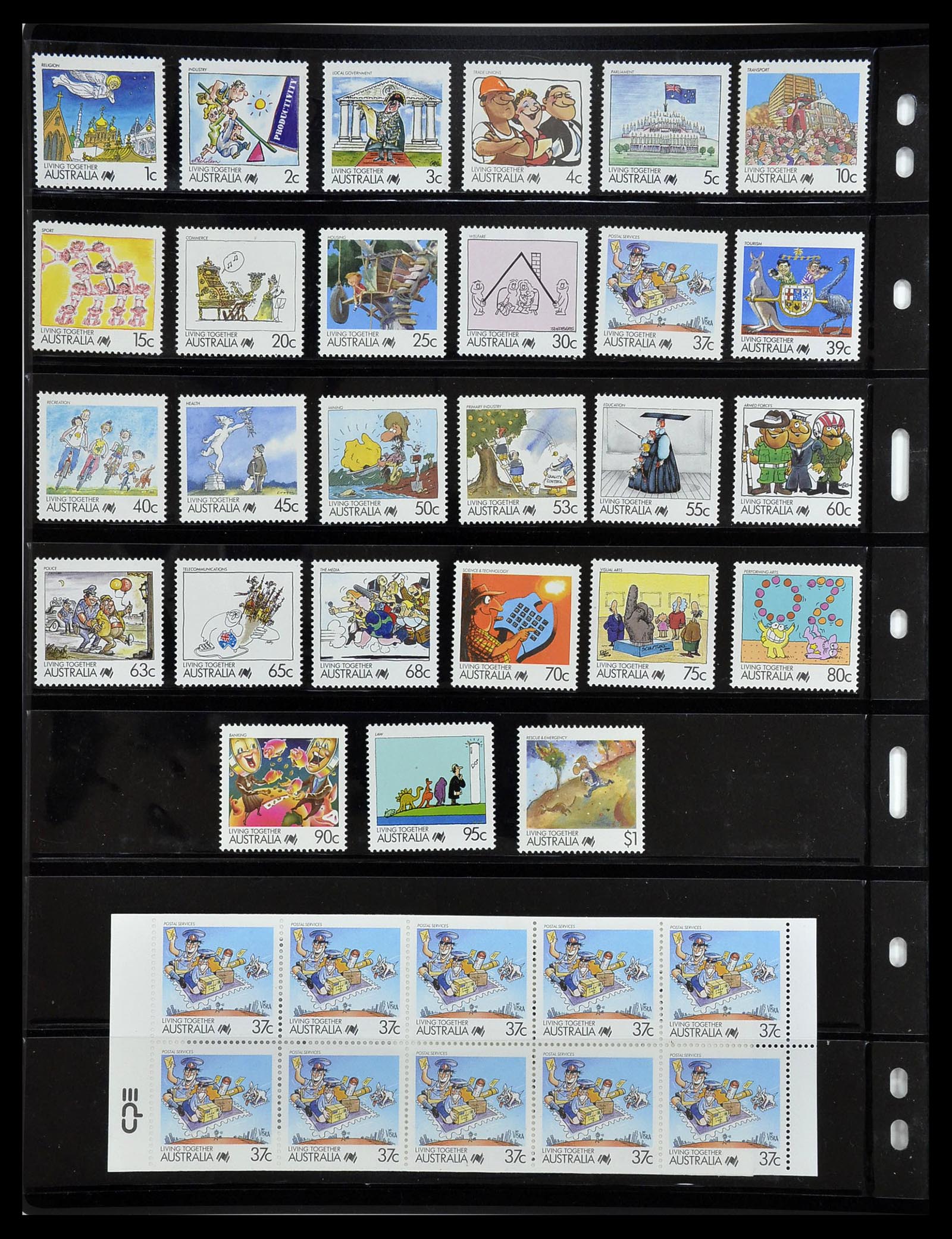 34211 092 - Postzegelverzameling 34211 Australië 1913-2010.