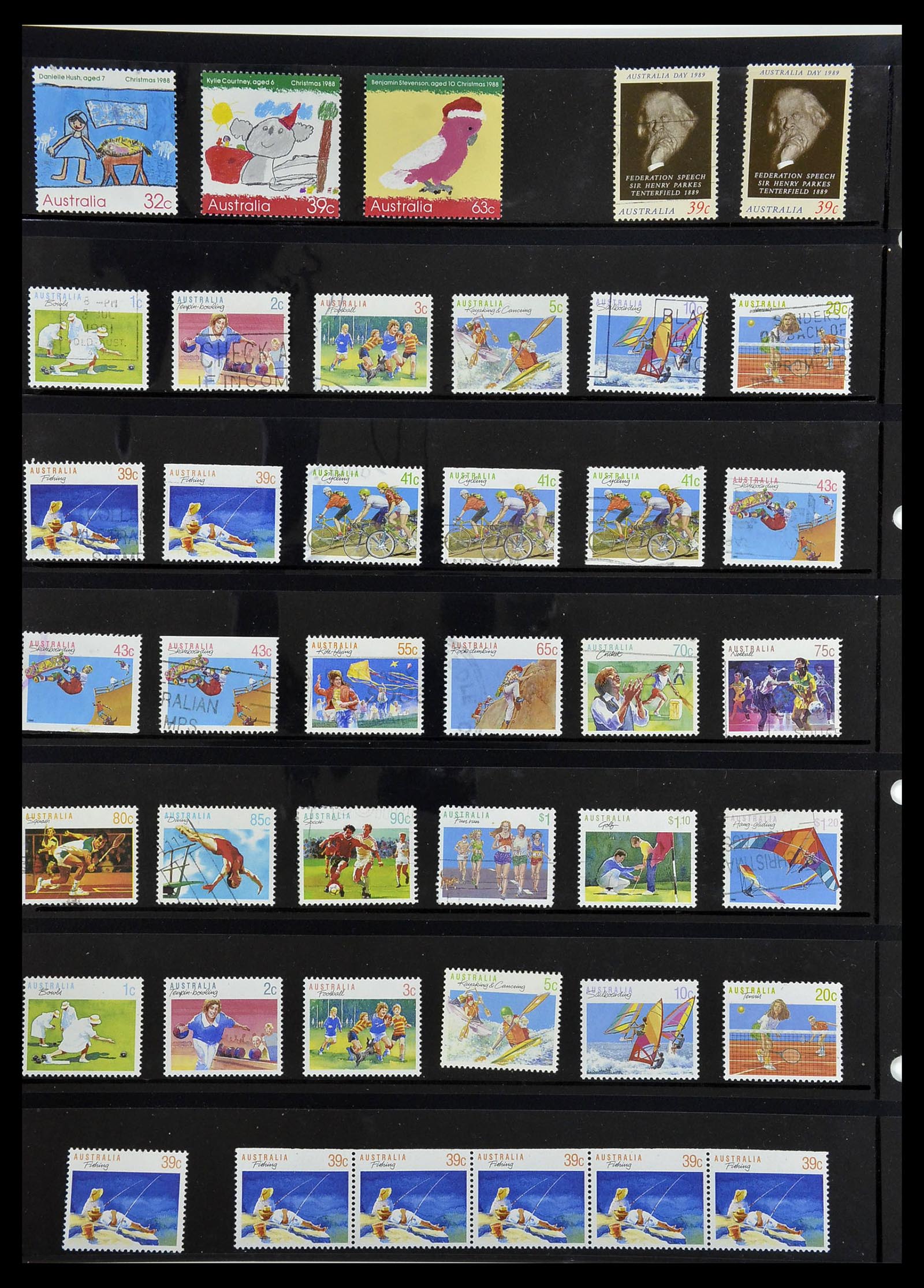 34211 096 - Postzegelverzameling 34211 Australië 1913-2010.