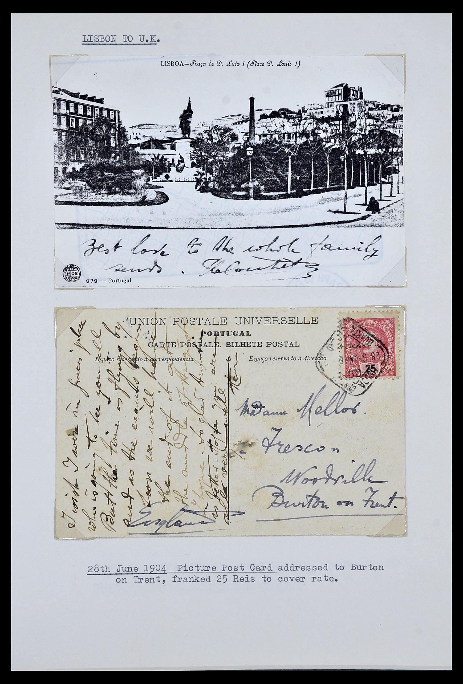 34212 007 - Postzegelverzameling 34212 Portugal brieven.