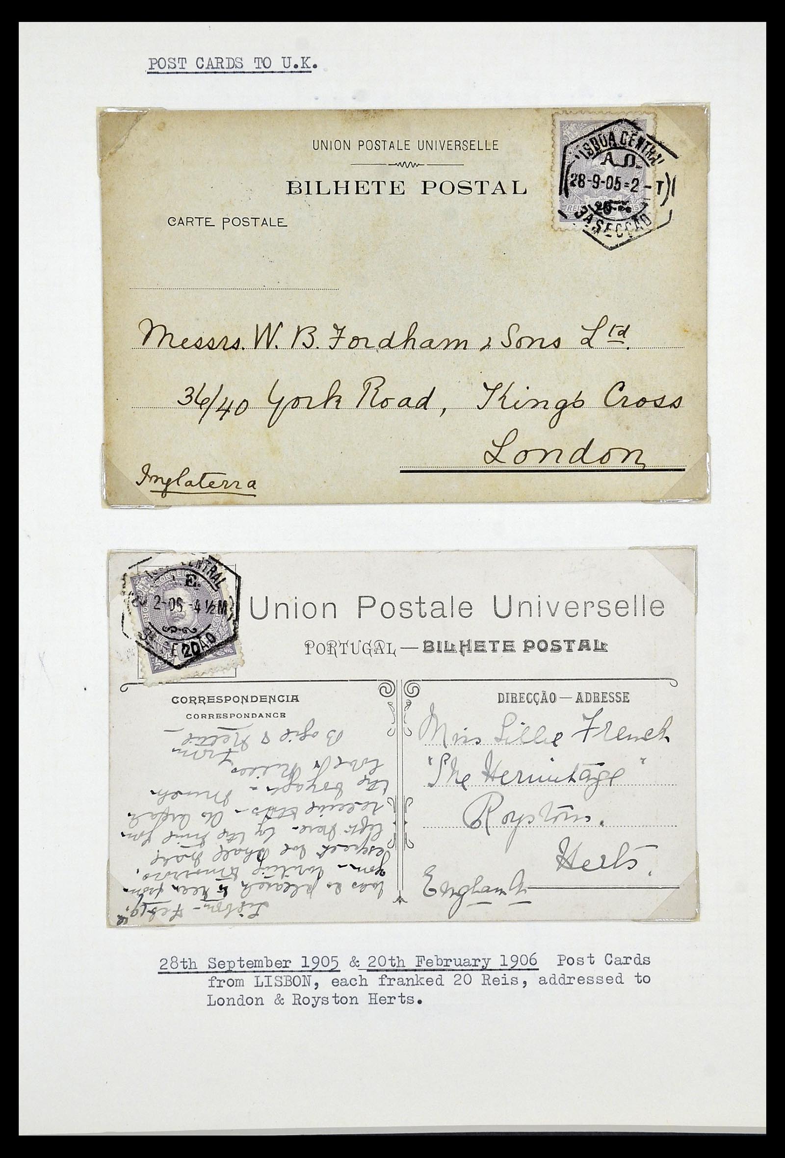 34212 008 - Postzegelverzameling 34212 Portugal brieven.