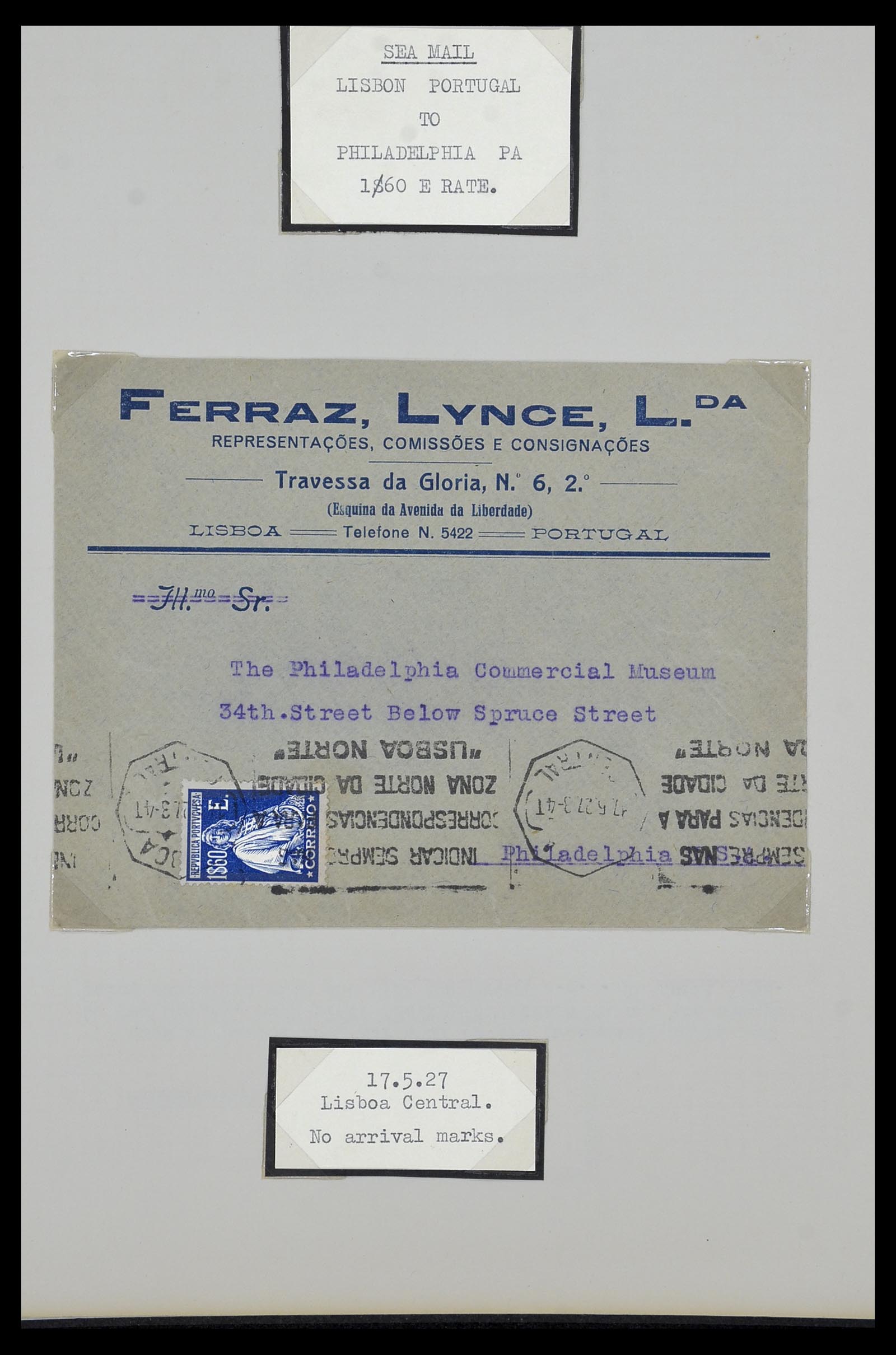 34212 014 - Postzegelverzameling 34212 Portugal brieven.