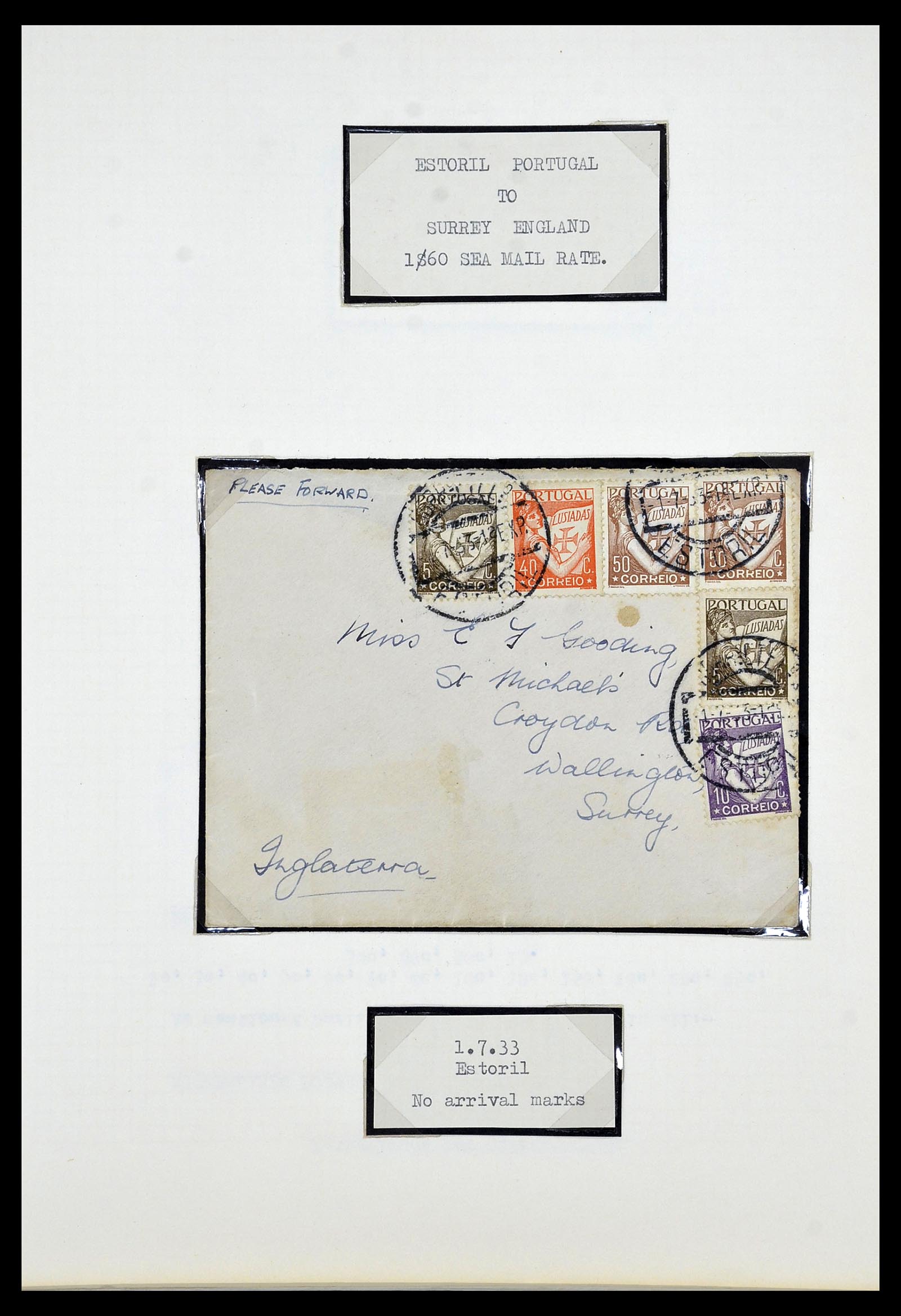 34212 016 - Postzegelverzameling 34212 Portugal brieven.