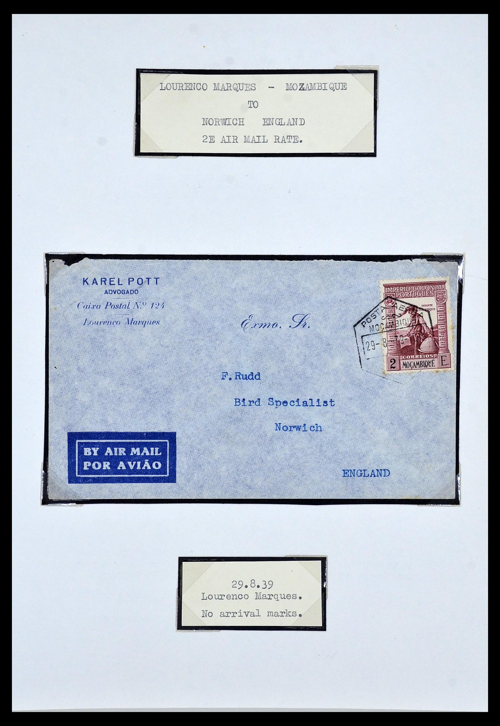 34212 020 - Postzegelverzameling 34212 Portugal brieven.