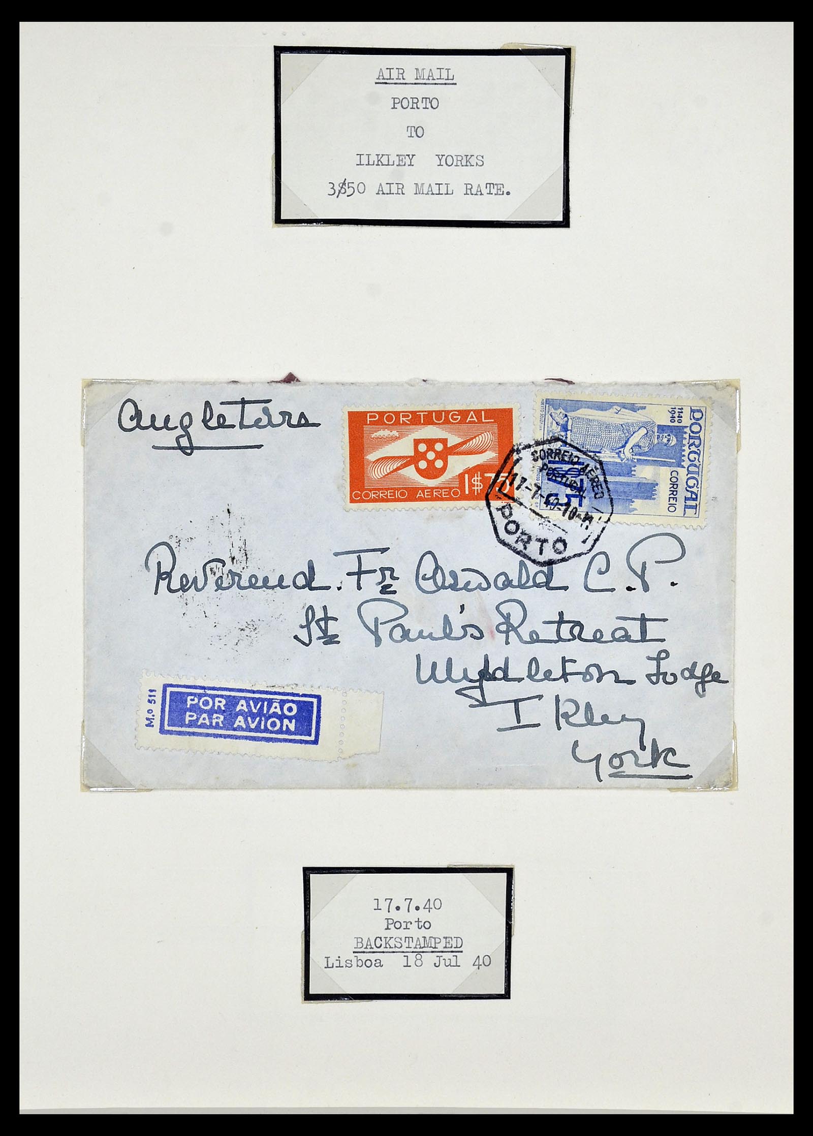 34212 021 - Postzegelverzameling 34212 Portugal brieven.