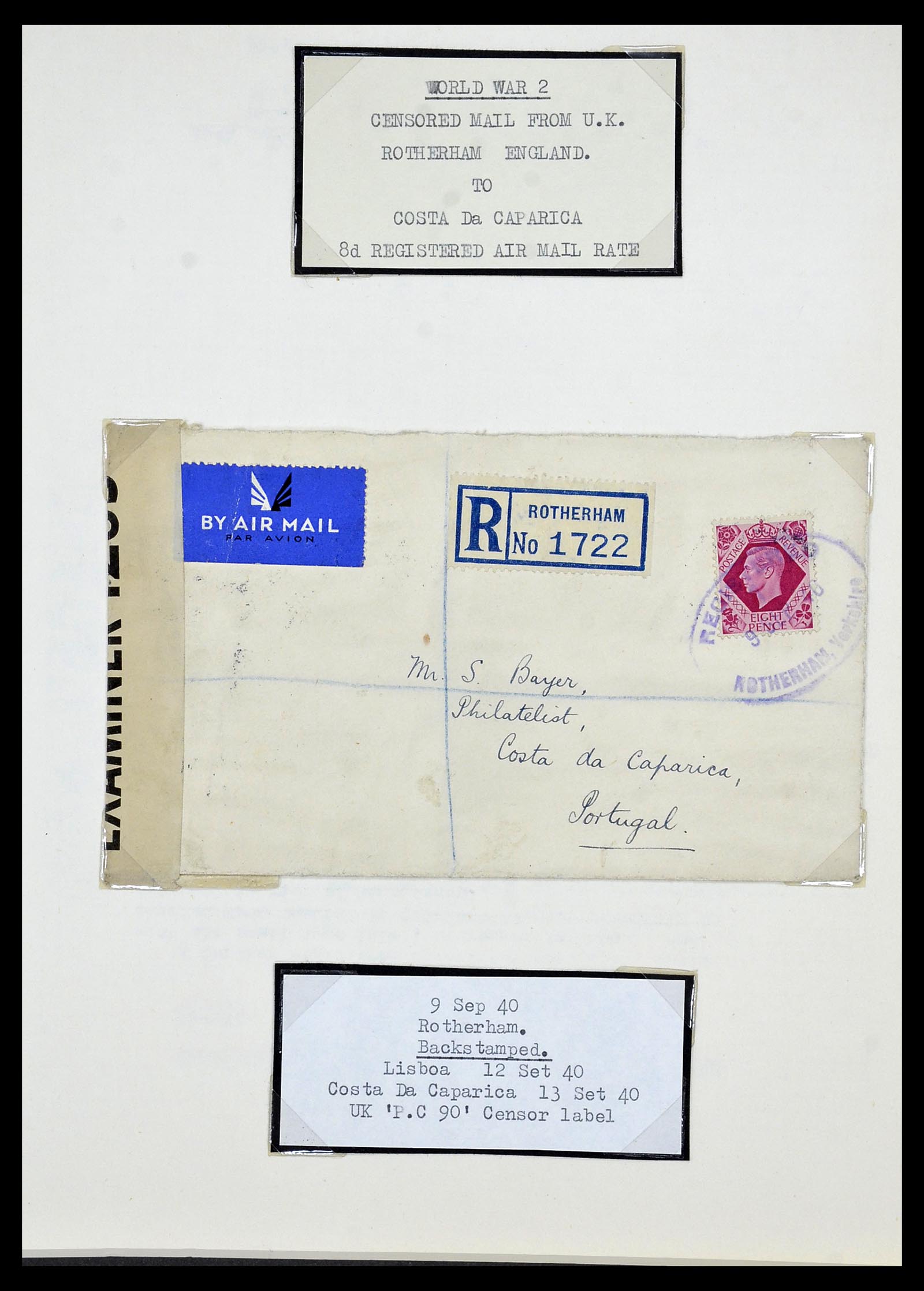 34212 022 - Postzegelverzameling 34212 Portugal brieven.