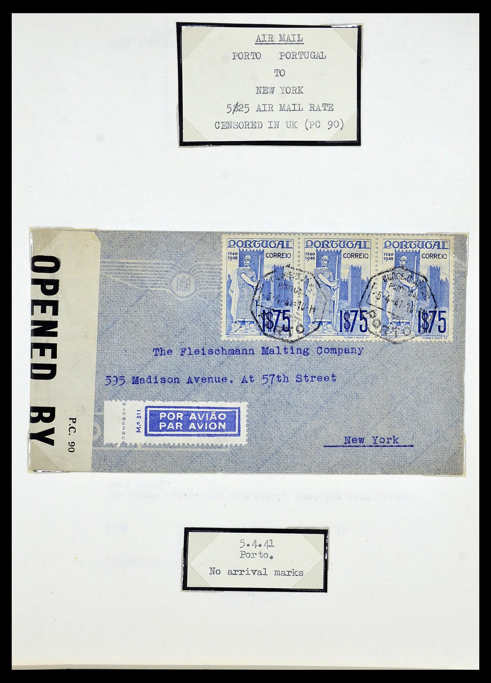 34212 023 - Postzegelverzameling 34212 Portugal brieven.