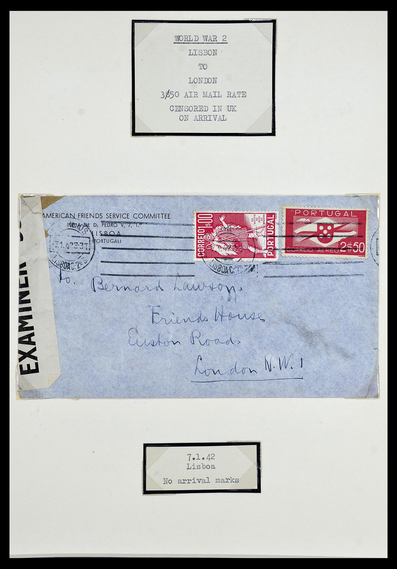 34212 024 - Postzegelverzameling 34212 Portugal brieven.
