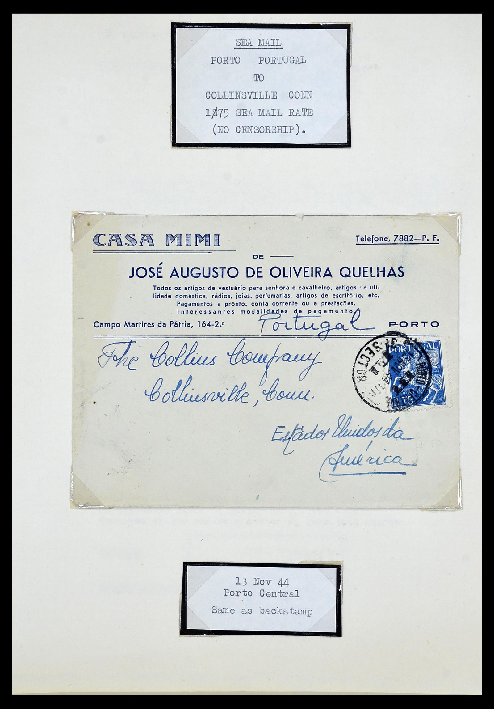34212 025 - Postzegelverzameling 34212 Portugal brieven.