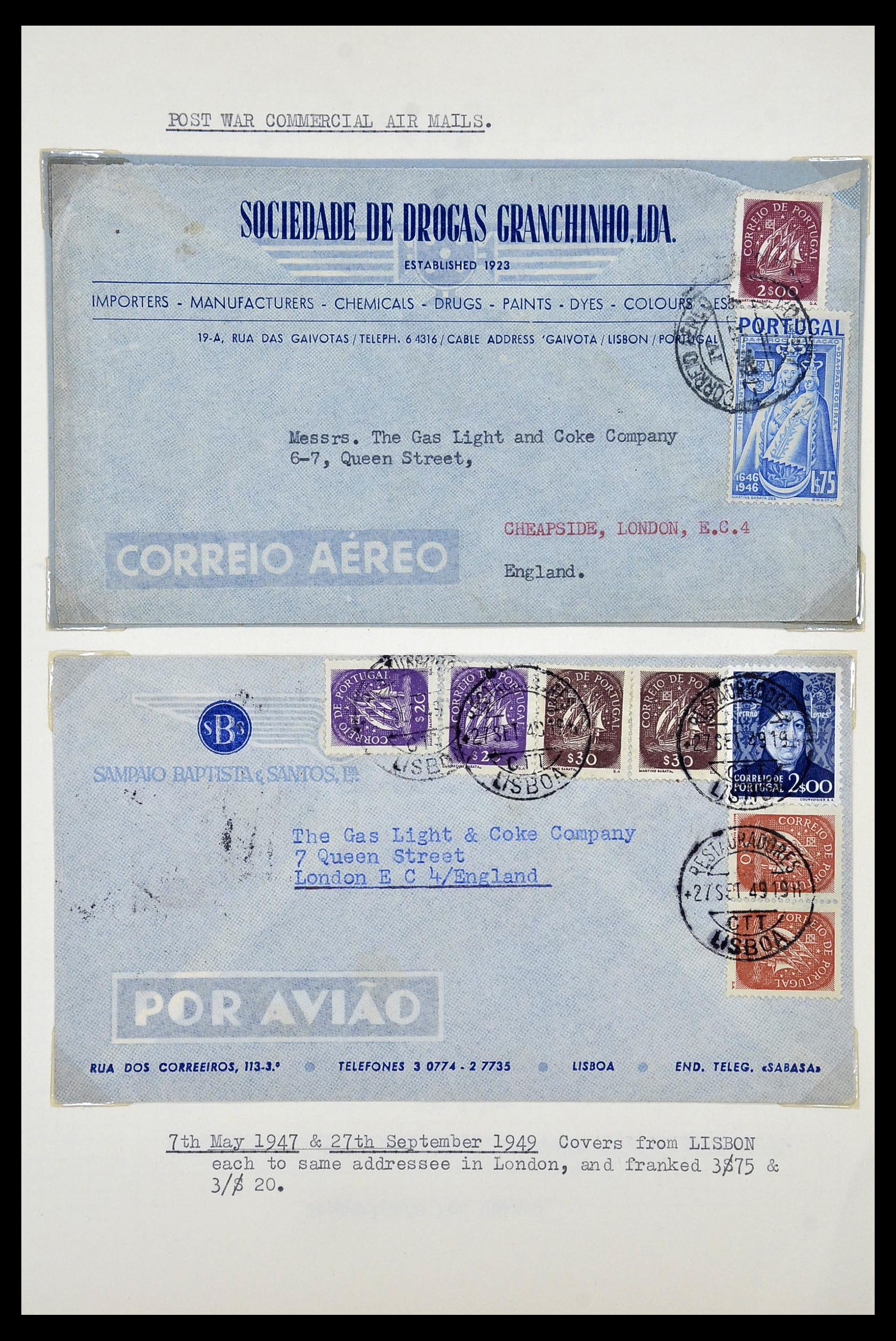 34212 028 - Stamp collection 34212 Portugal covers.