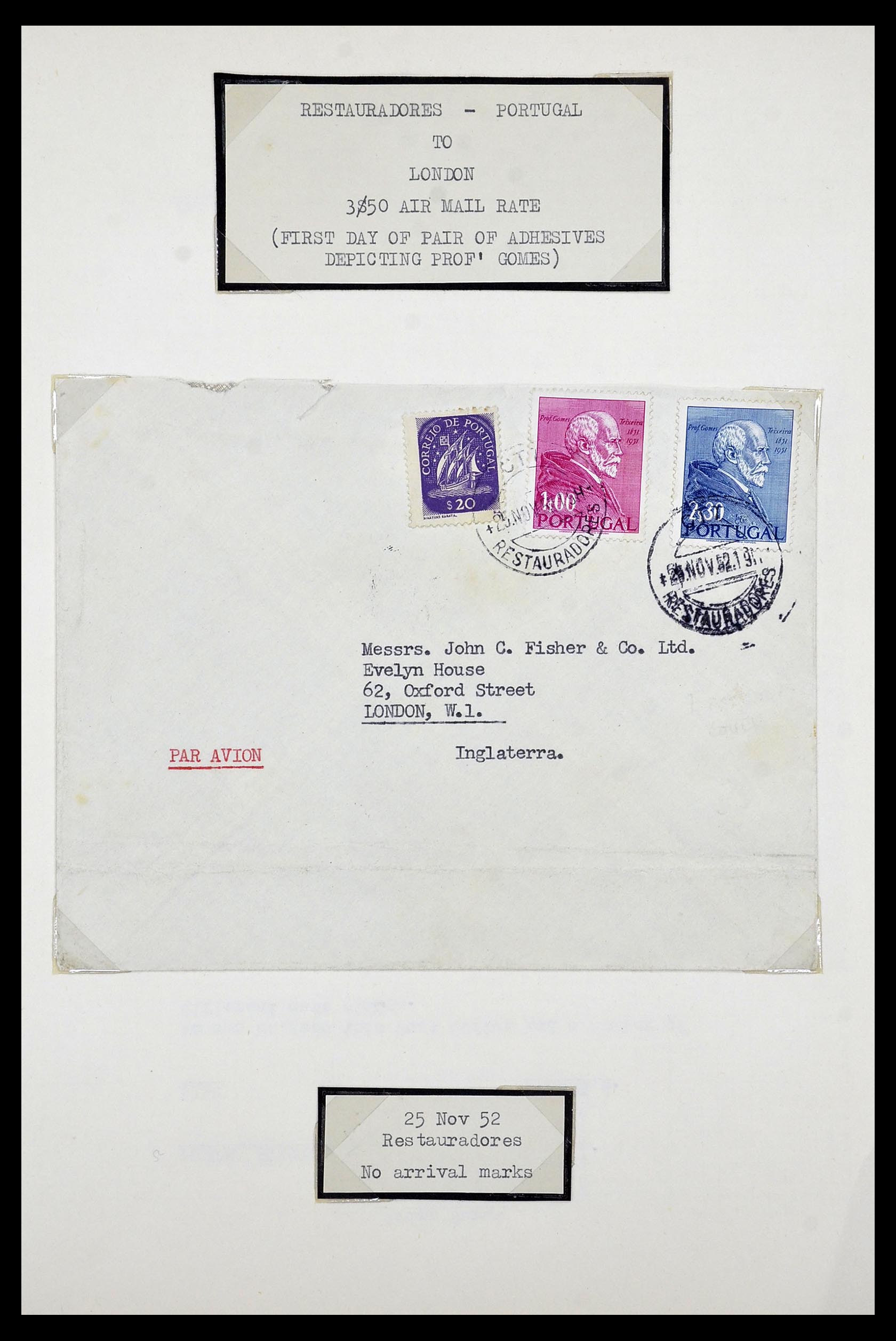 34212 030 - Postzegelverzameling 34212 Portugal brieven.