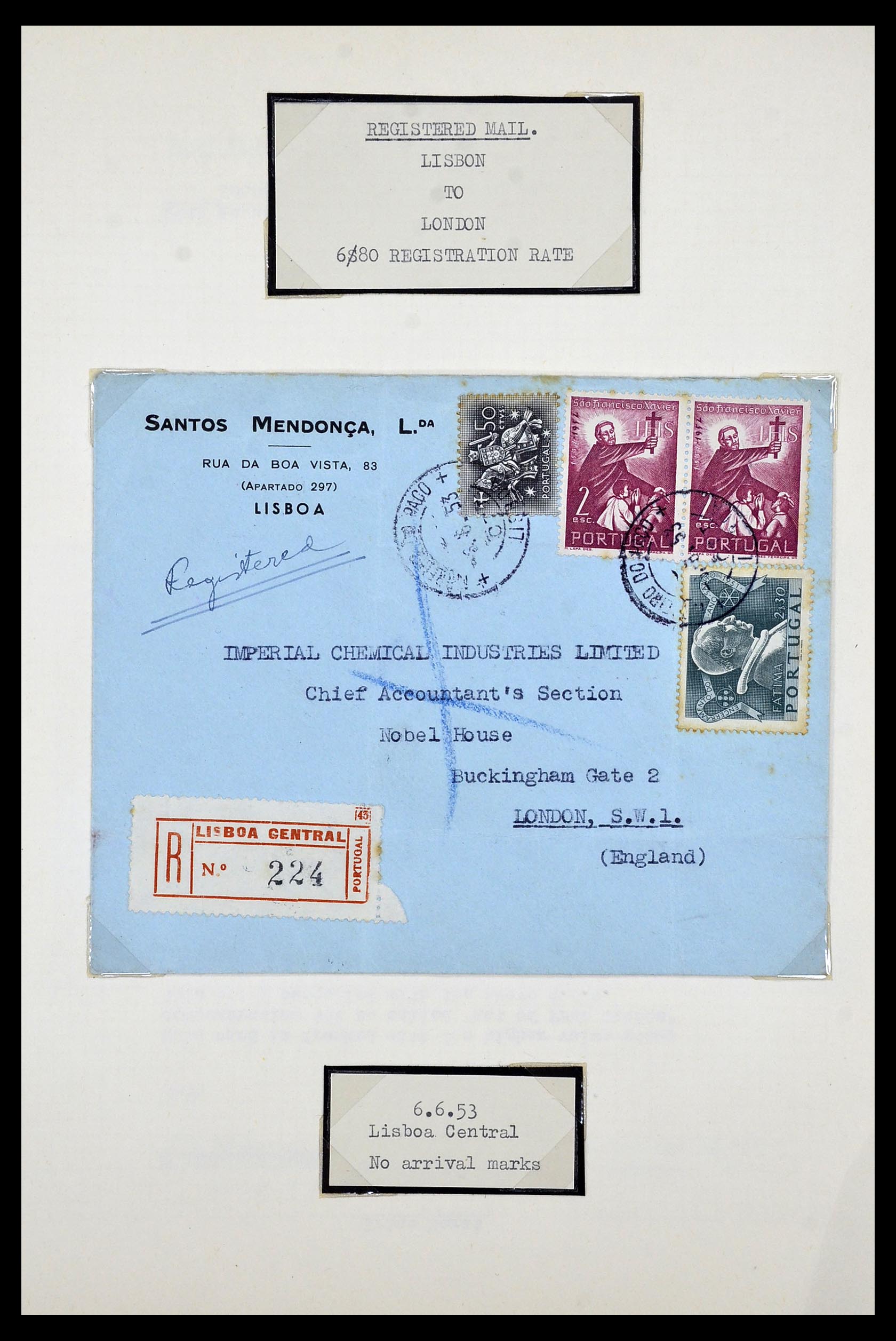 34212 032 - Postzegelverzameling 34212 Portugal brieven.