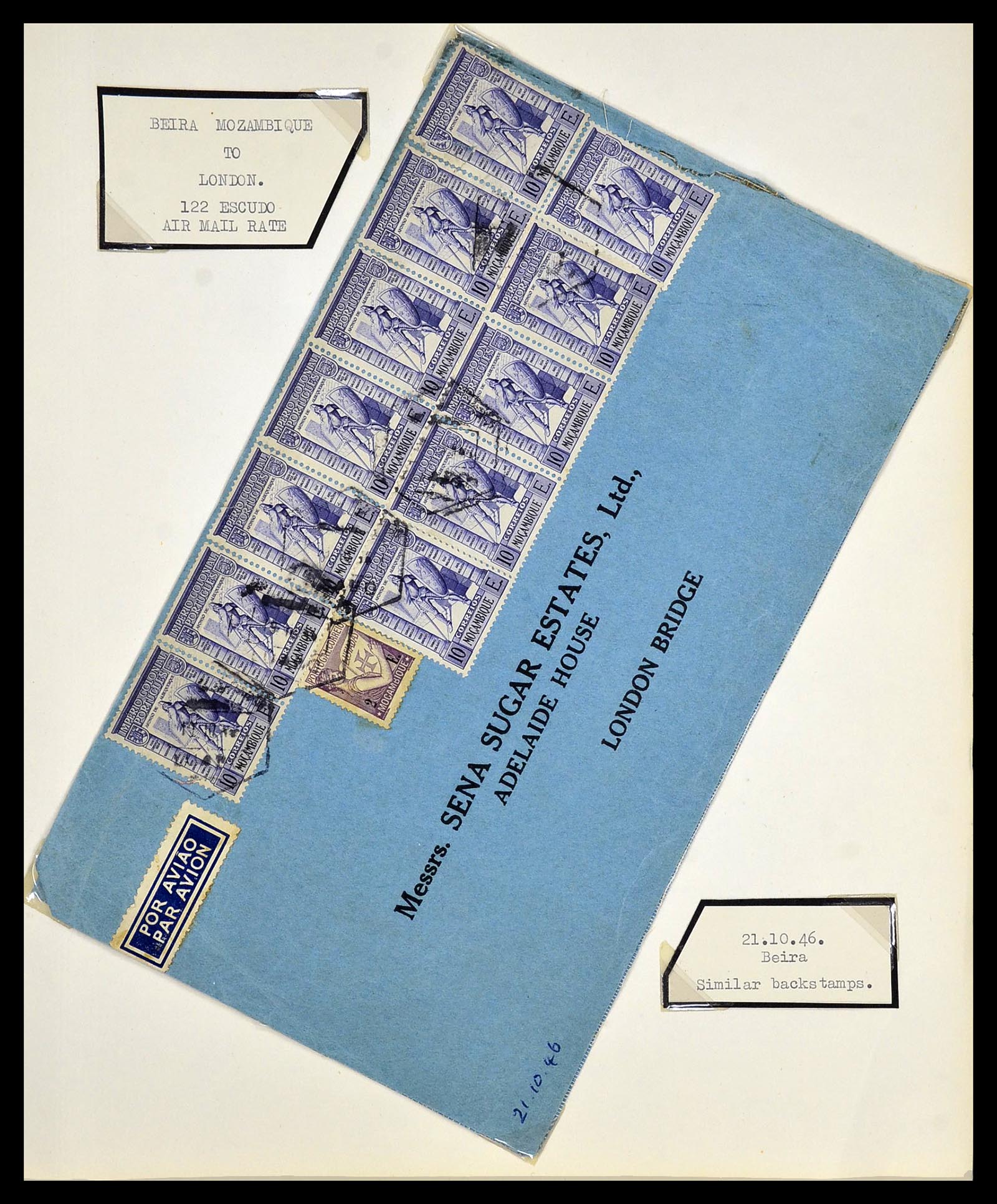 34212 034 - Postzegelverzameling 34212 Portugal brieven.