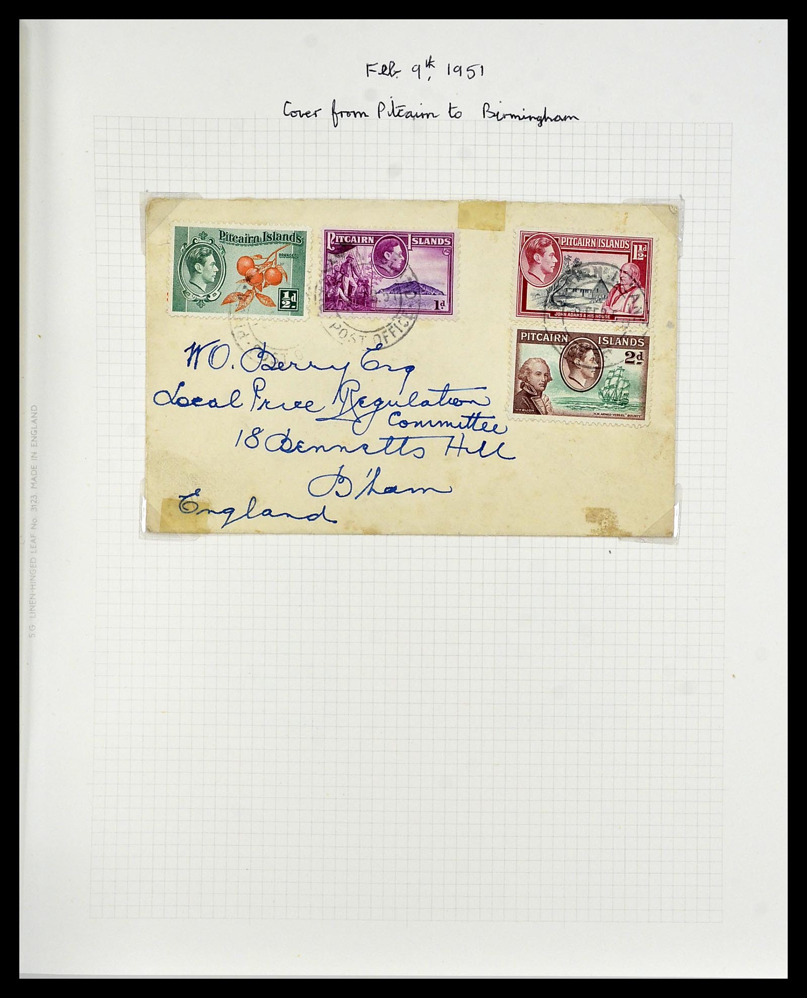 34213 006 - Postzegelverzameling 34213 Pitcairn eilanden 1940-1986.