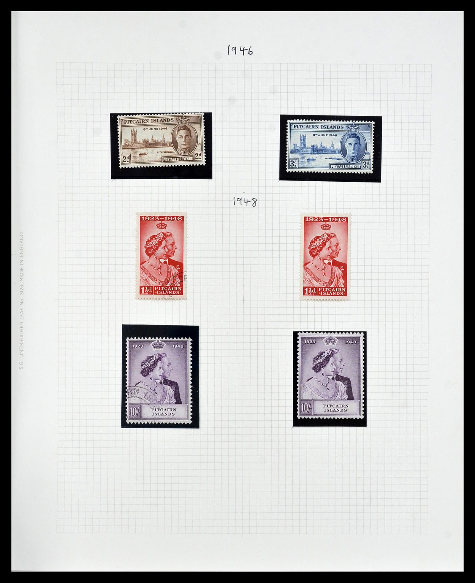 34213 007 - Postzegelverzameling 34213 Pitcairn eilanden 1940-1986.