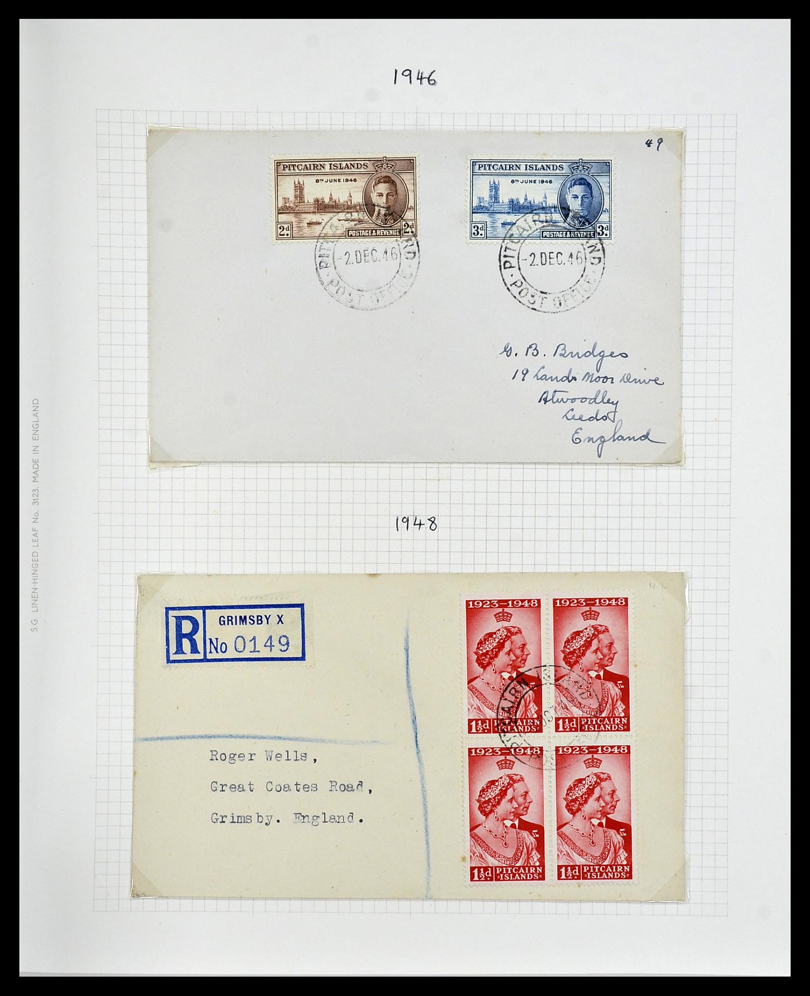 34213 008 - Postzegelverzameling 34213 Pitcairn eilanden 1940-1986.