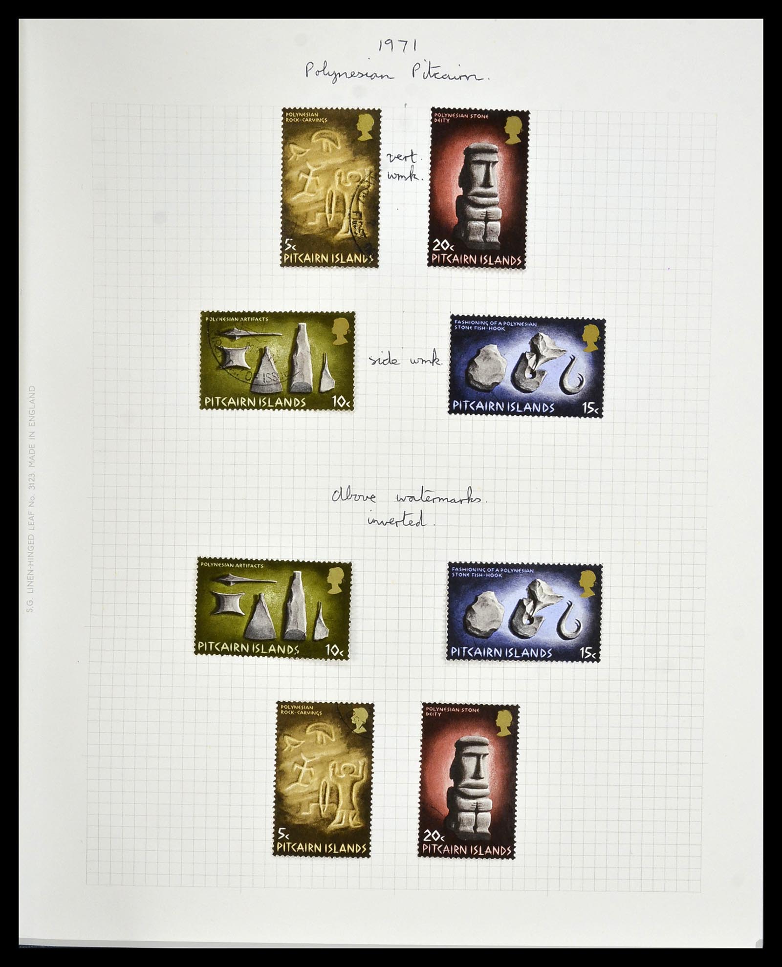 34213 023 - Postzegelverzameling 34213 Pitcairn eilanden 1940-1986.