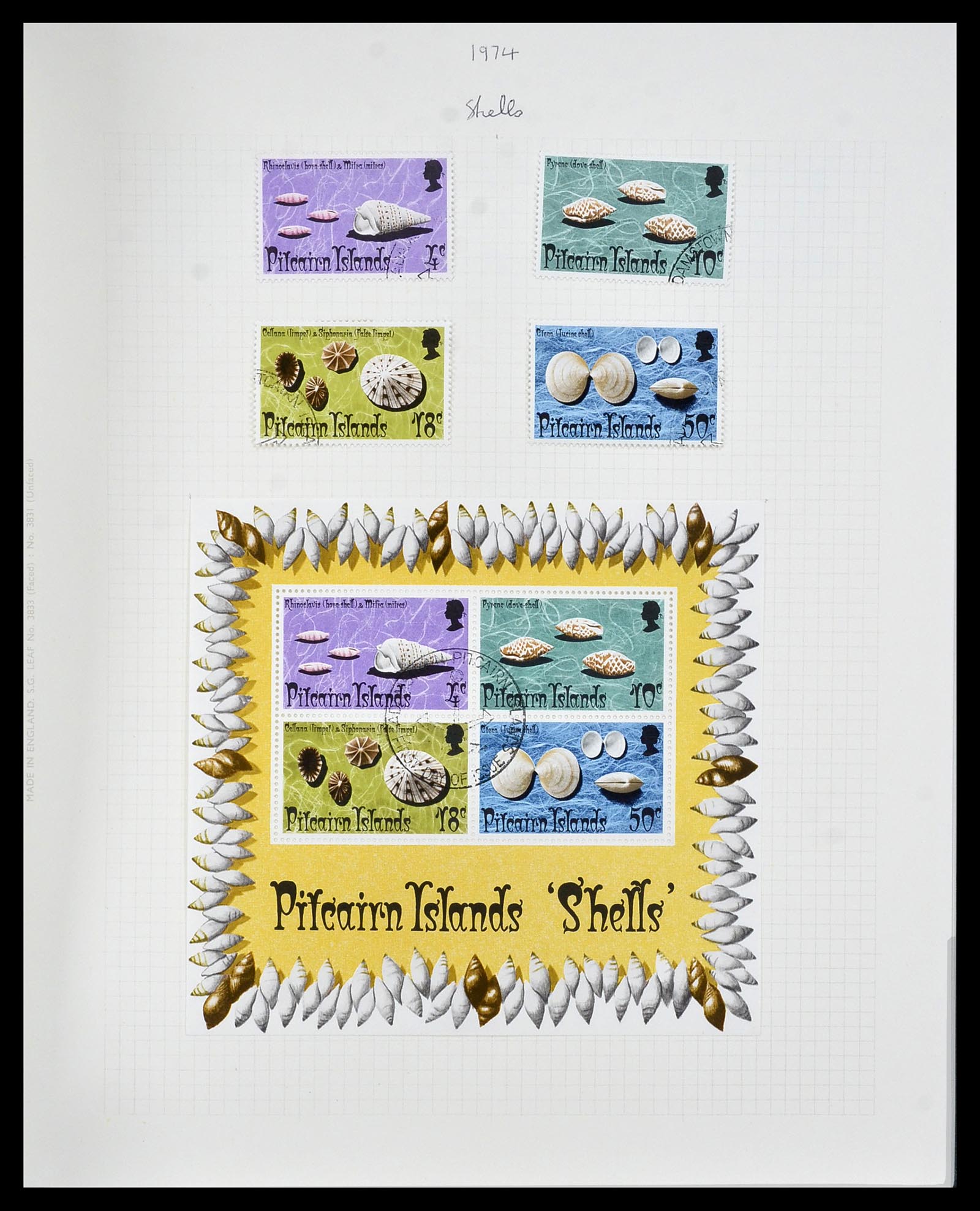 34213 026 - Postzegelverzameling 34213 Pitcairn eilanden 1940-1986.