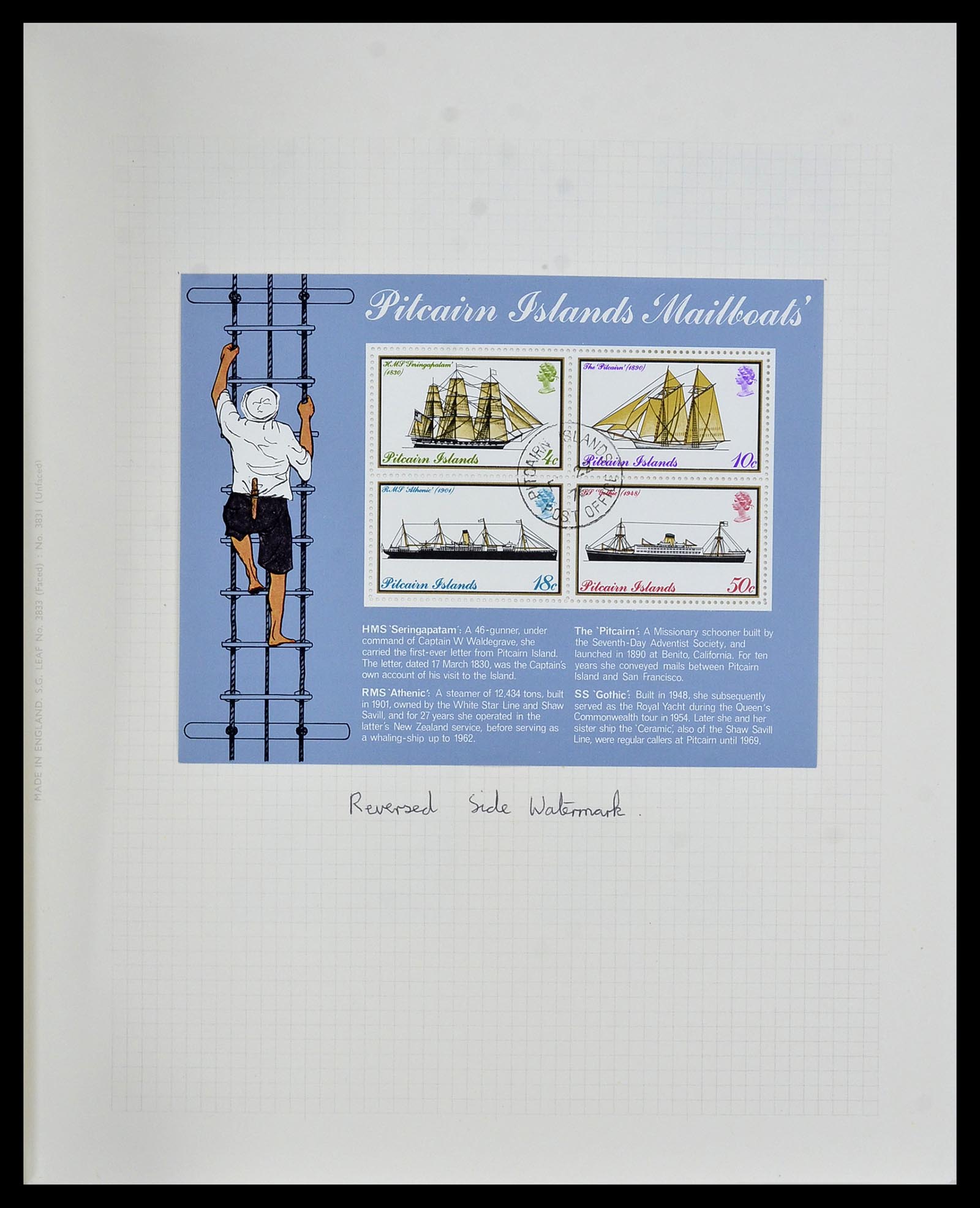 34213 029 - Postzegelverzameling 34213 Pitcairn eilanden 1940-1986.
