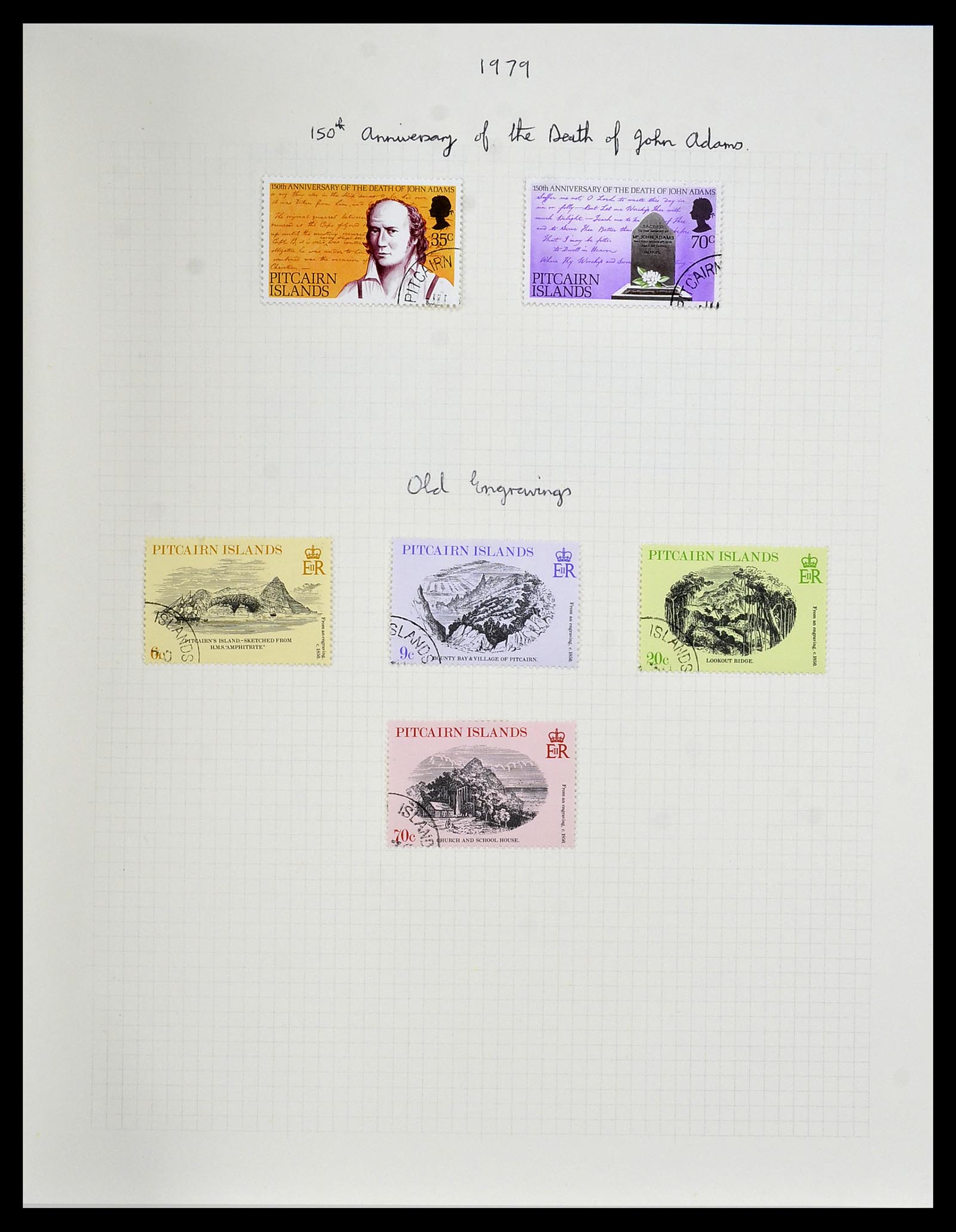 34213 035 - Postzegelverzameling 34213 Pitcairn eilanden 1940-1986.