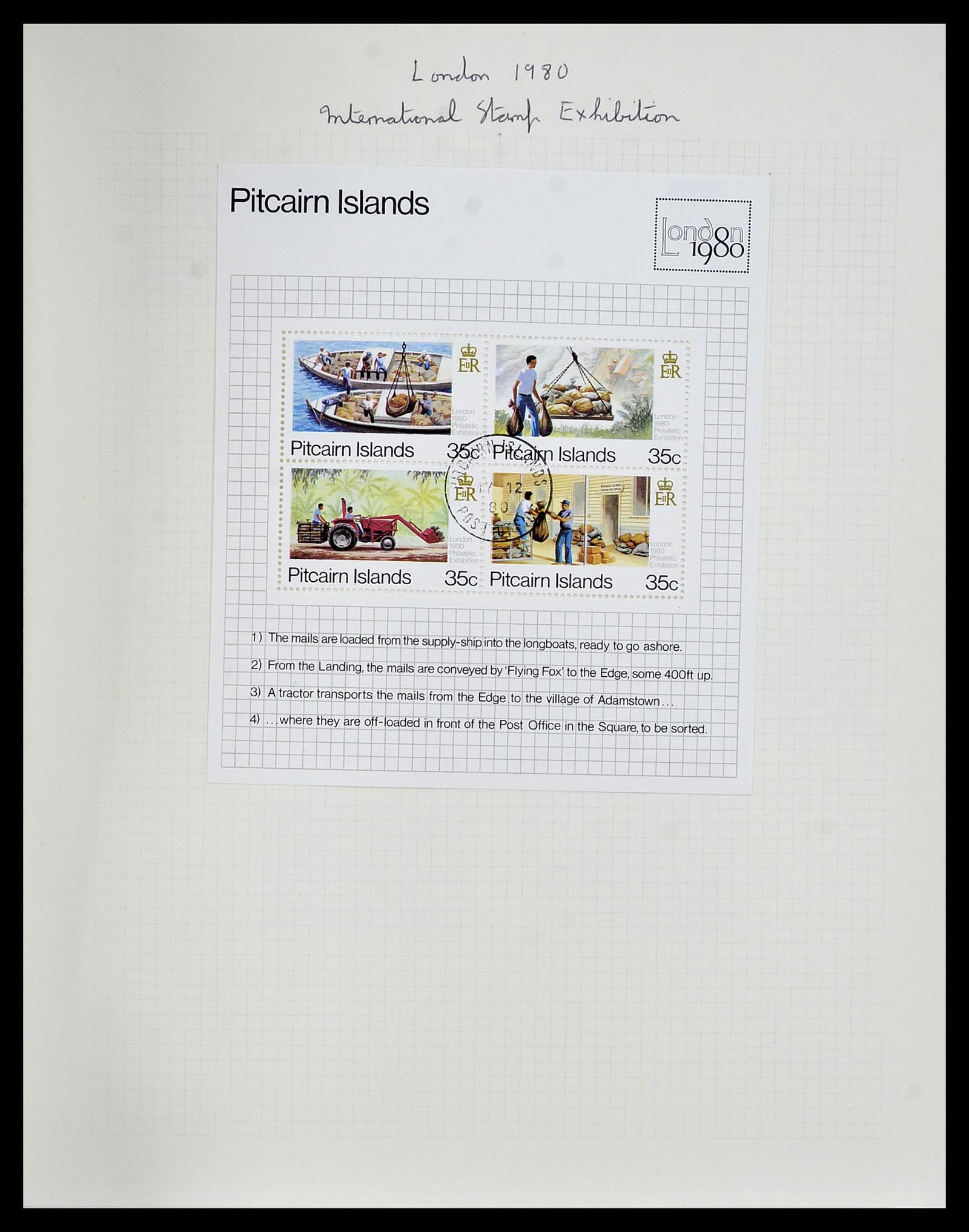 34213 037 - Postzegelverzameling 34213 Pitcairn eilanden 1940-1986.